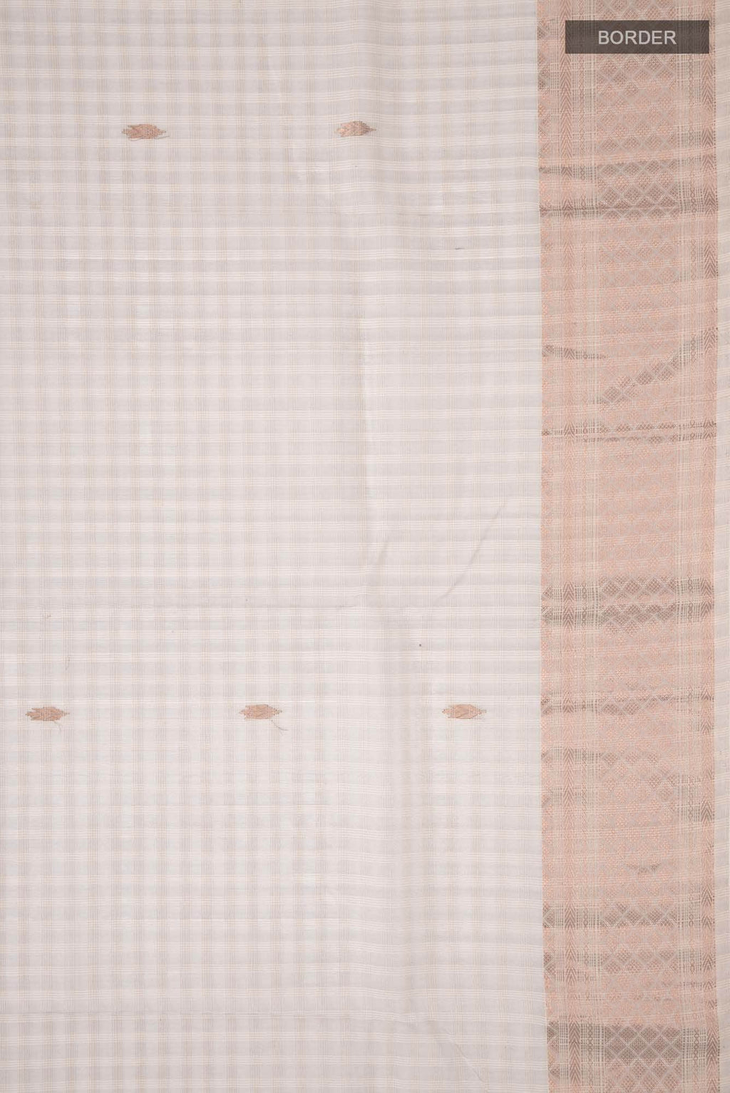 Grey Maheshwari Silk Cotton Saree