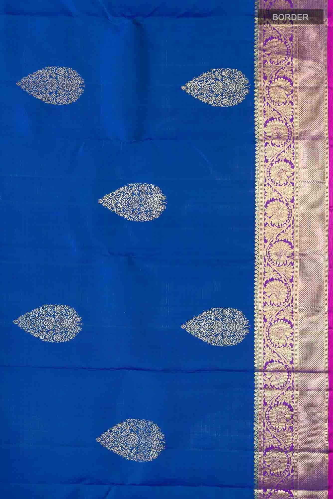 Blue Kanchipuram Silk Saree