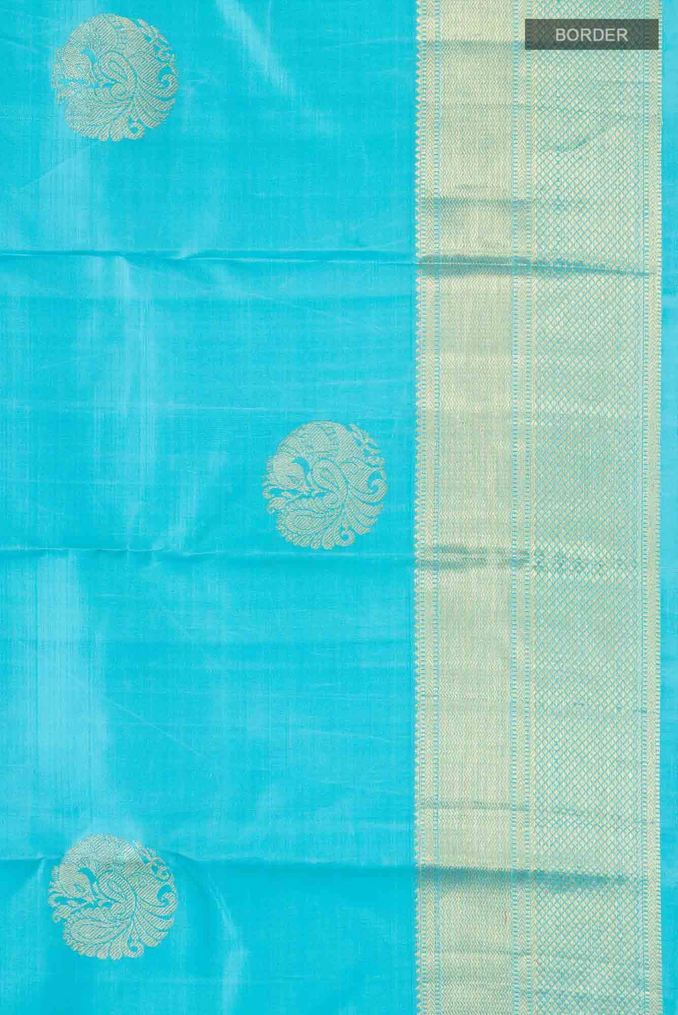 Blue Kanchipuram Silk Saree