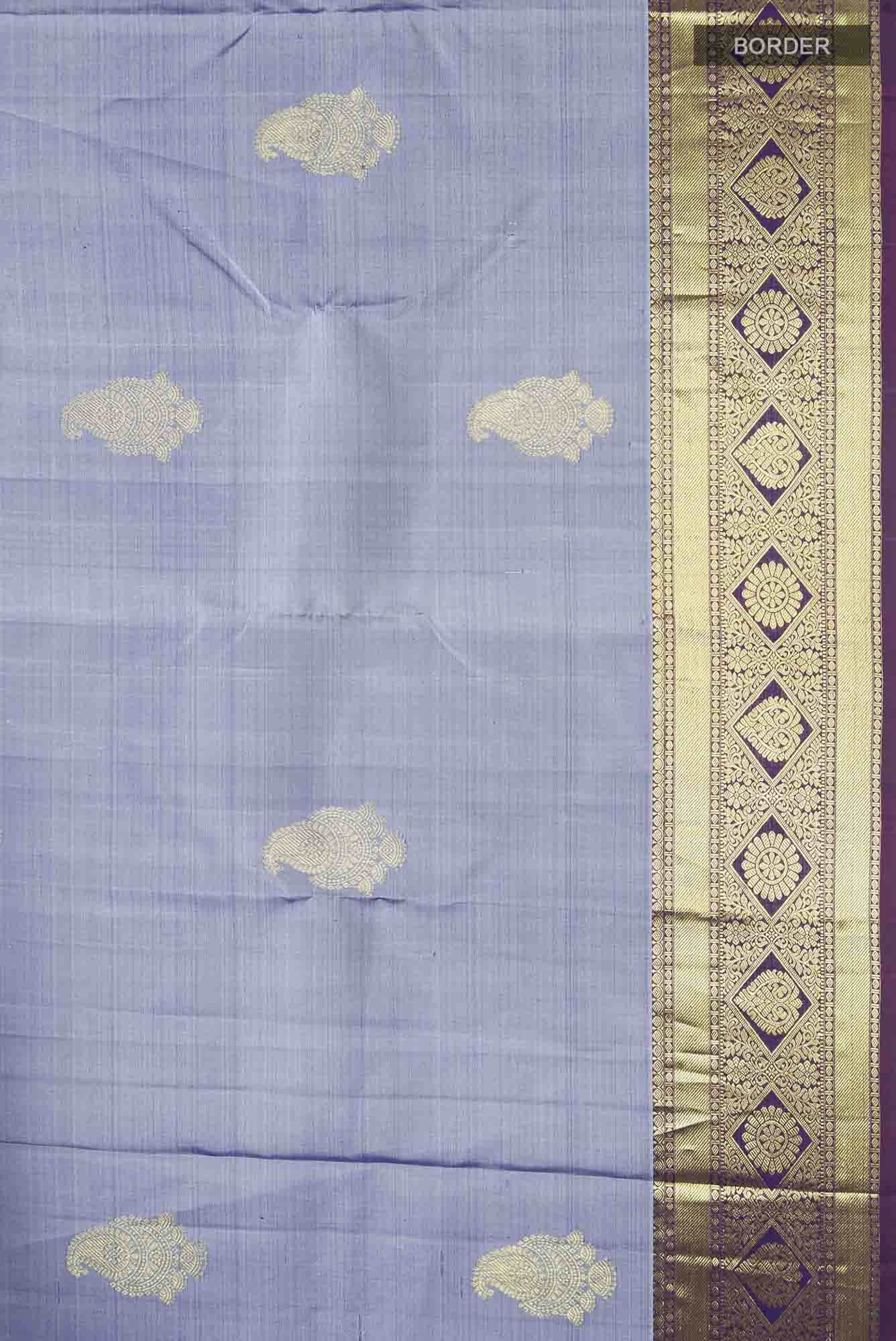 Blue Kanchipuram Silk Saree