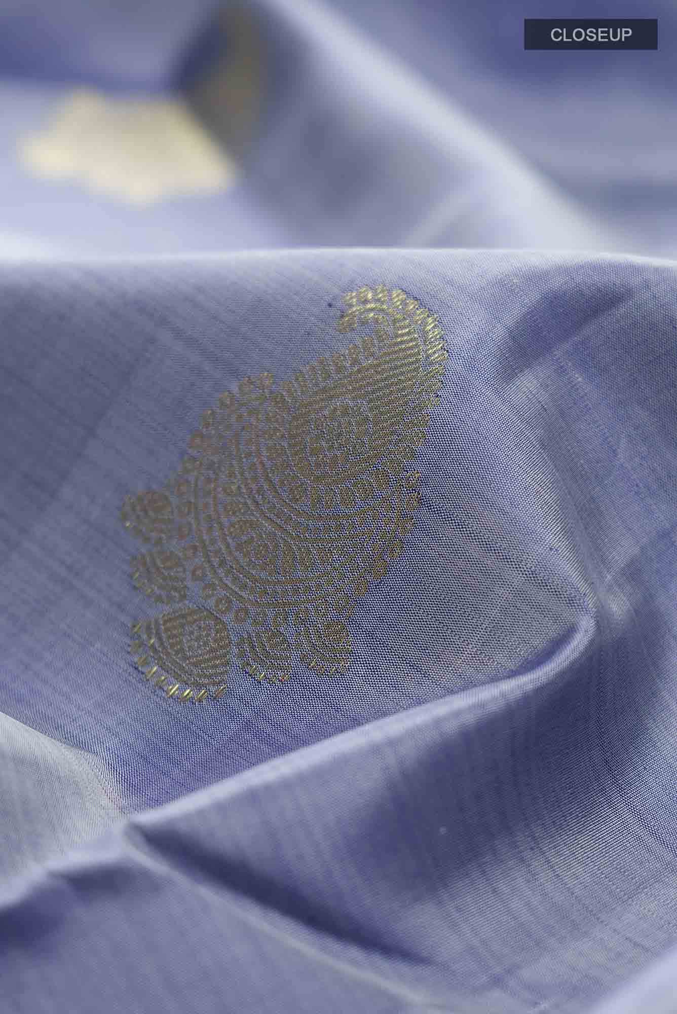 Blue Kanchipuram Silk Saree