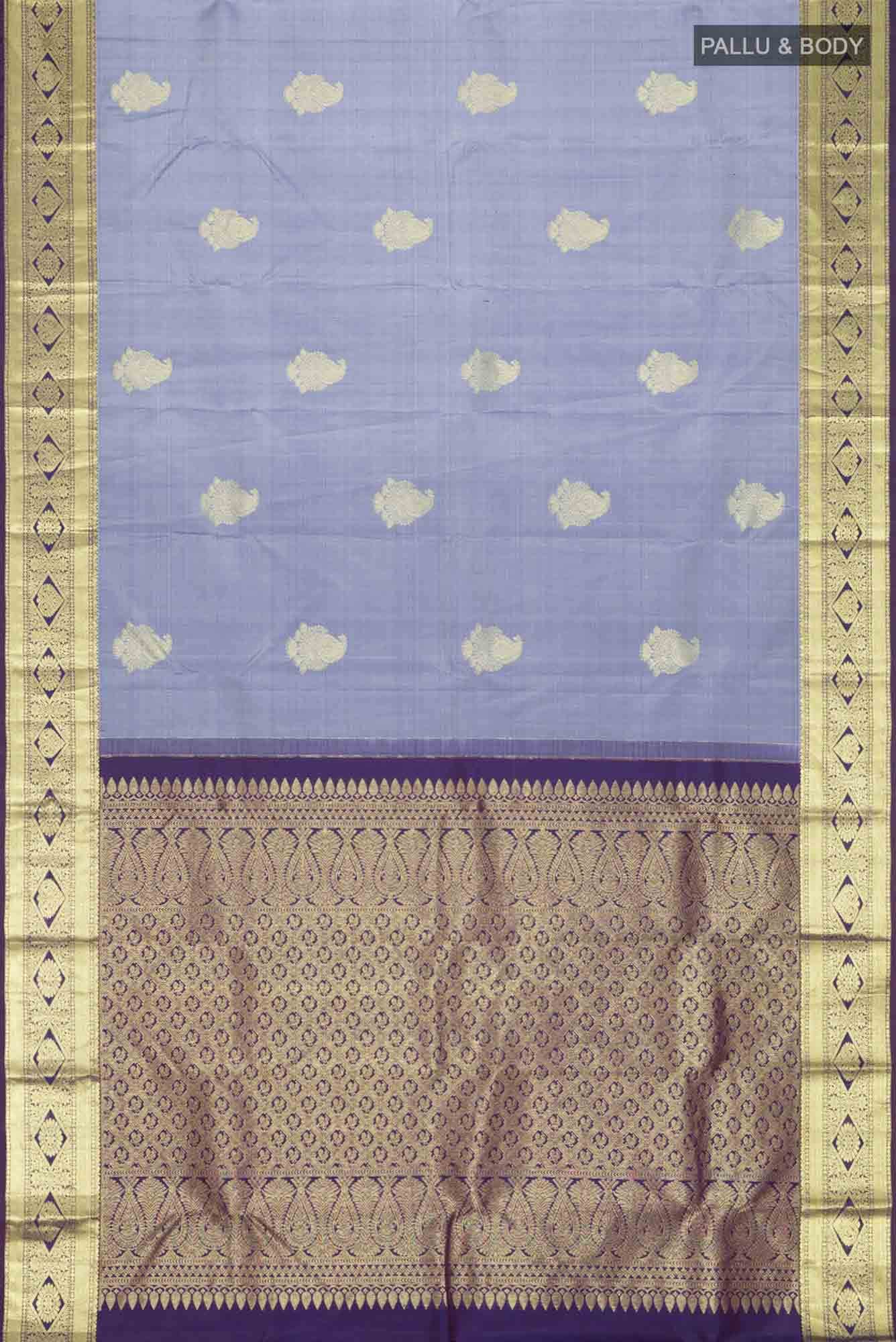 Blue Kanchipuram Silk Saree