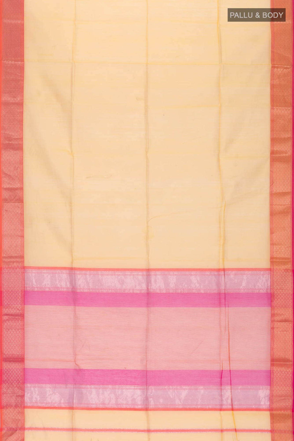 Yellow Maheshwari Silk Cotton Saree