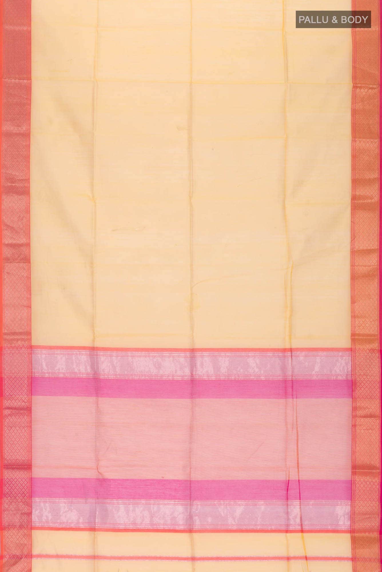 Yellow Maheshwari Silk Cotton Saree