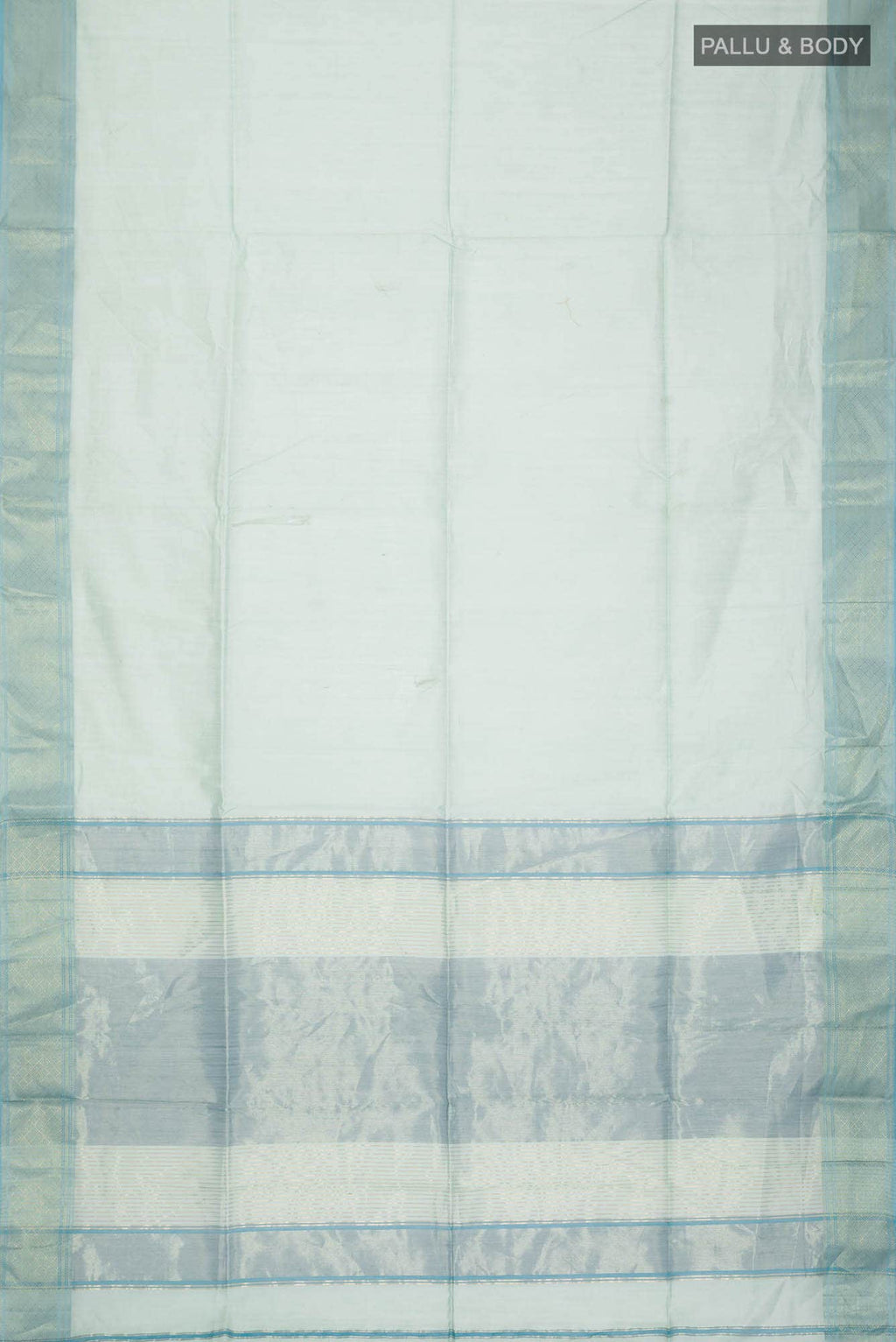 Light Blue Maheshwari Silk Saree