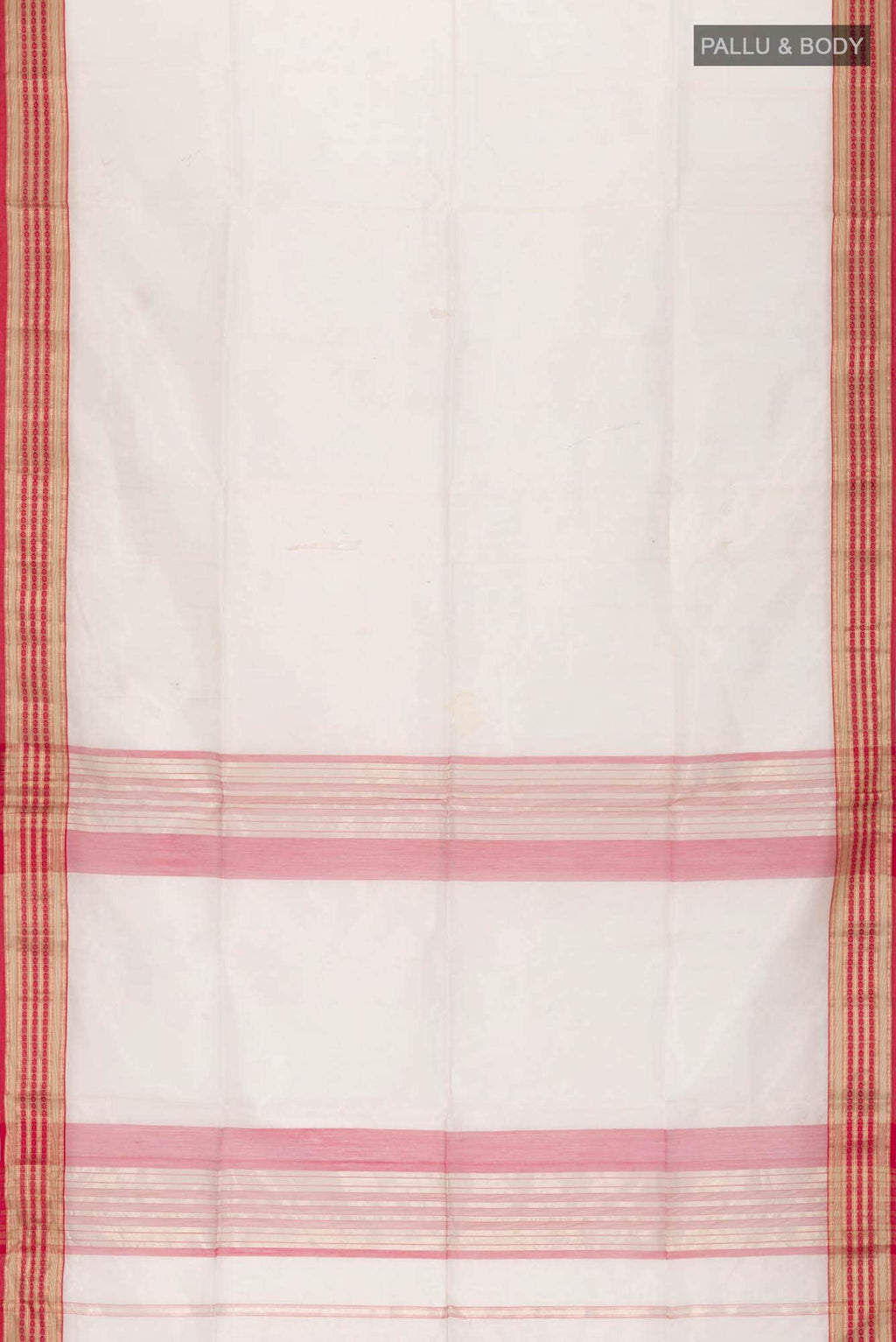 Beige Maheshwari Silk Cotton Saree