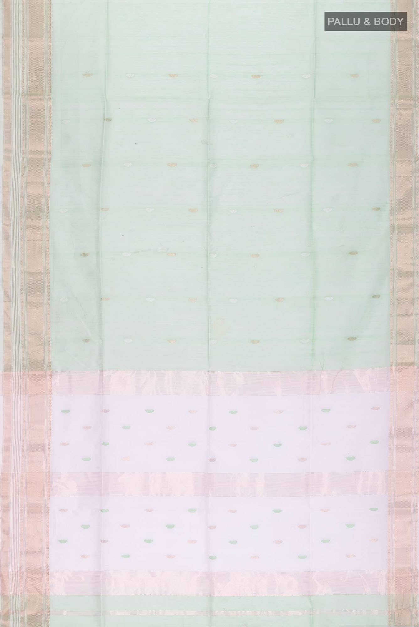 Green Maheshwari Silk Cotton Saree