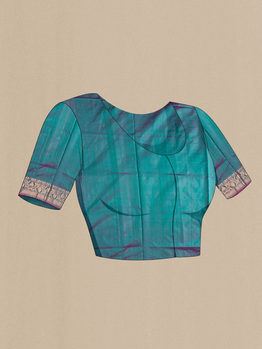 Blue Banarasi Katan Silk Saree