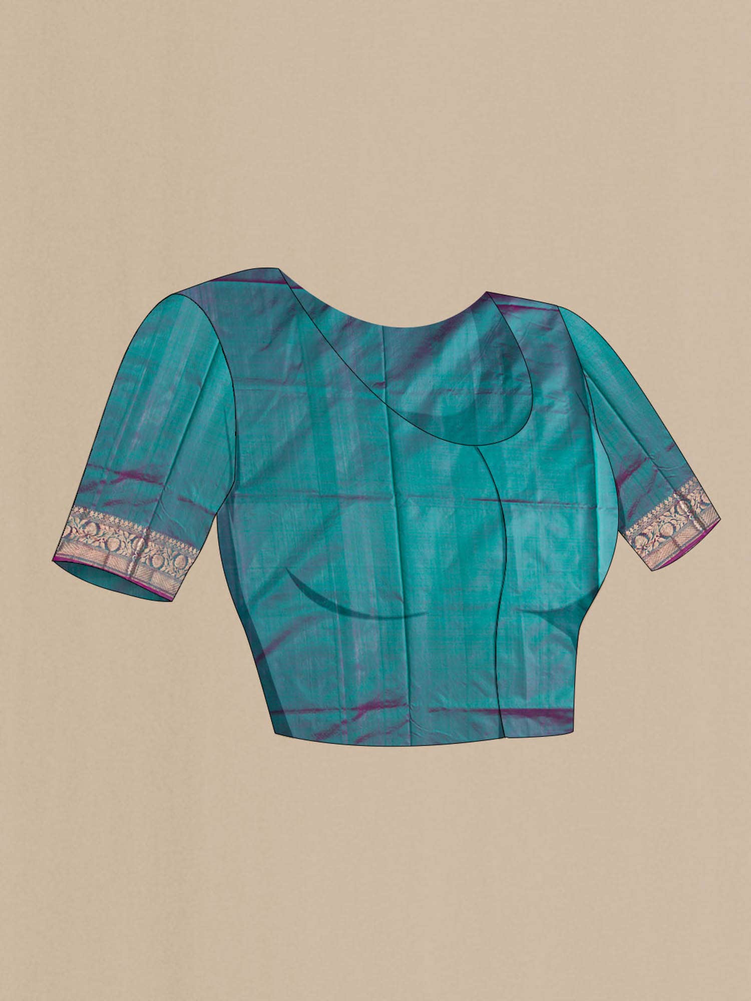 Blue Banarasi Katan Silk Saree