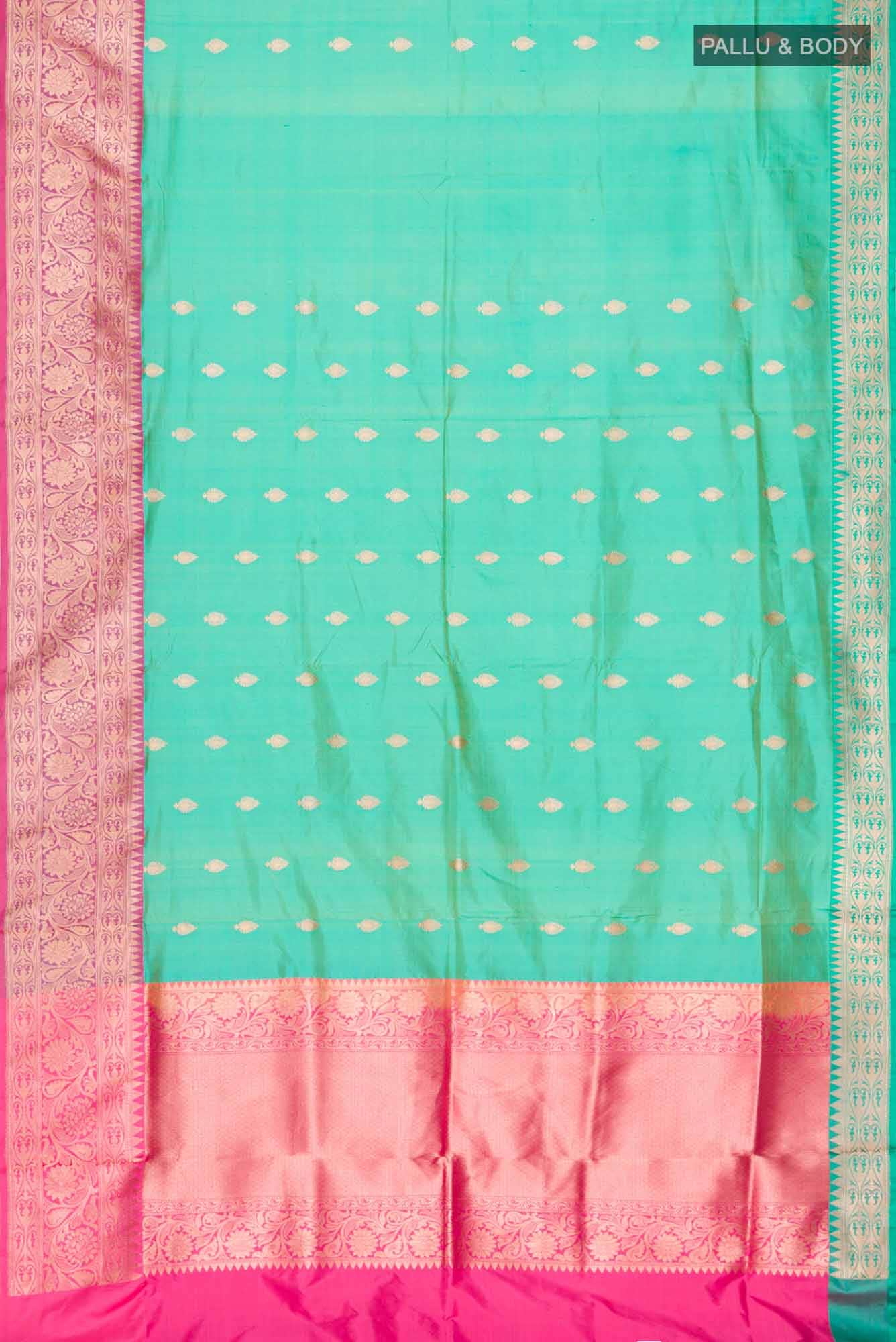 Green Banarasi Katan Silk Saree