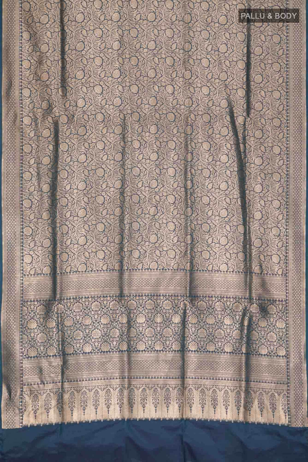 Blue Banarasi Silk Saree