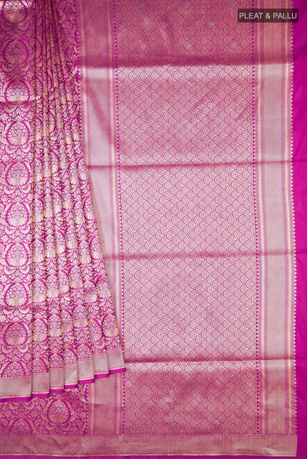 Pink Banarasi Silk Saree