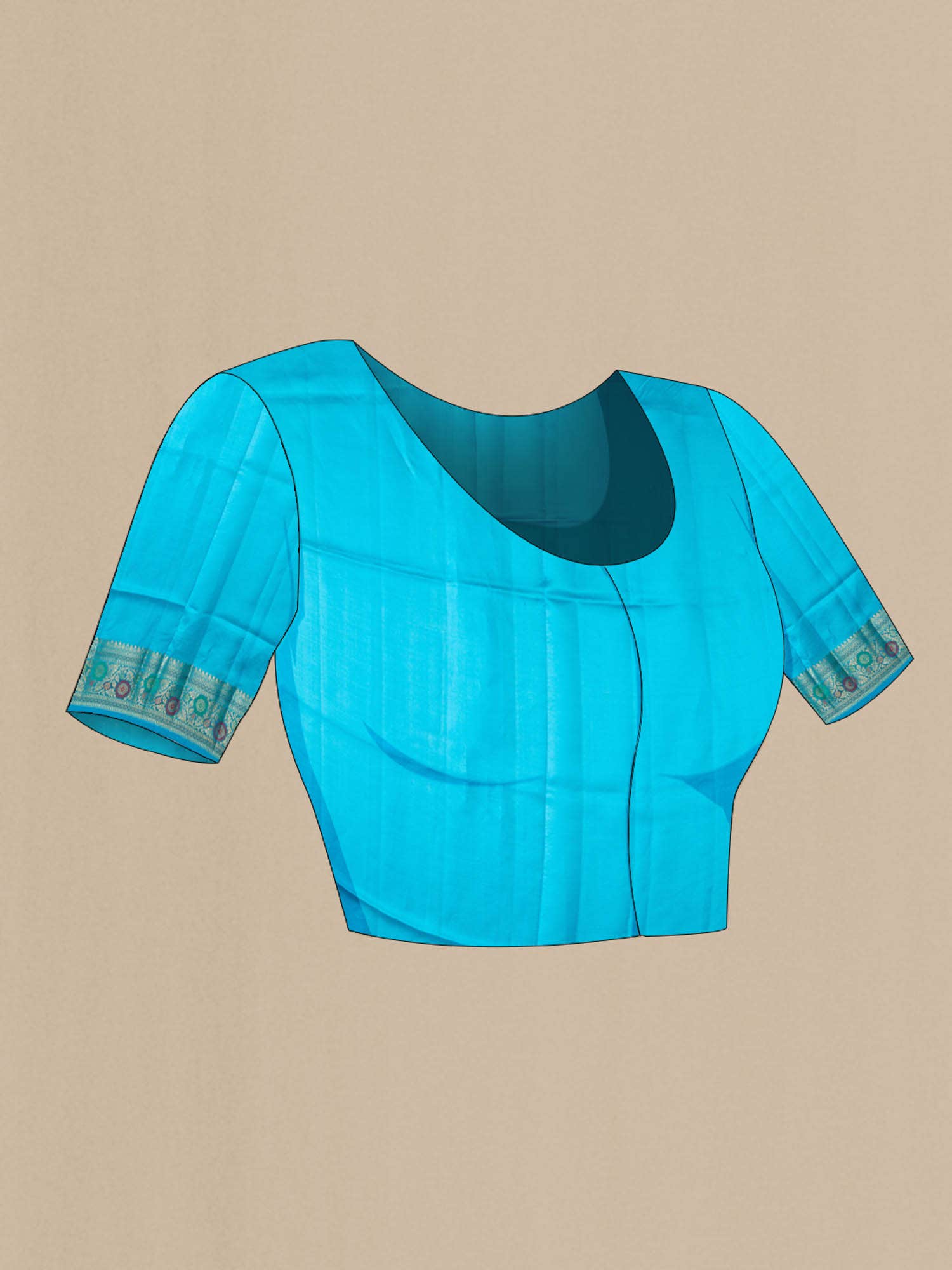 Blue Banarasi Raw Silk Saree