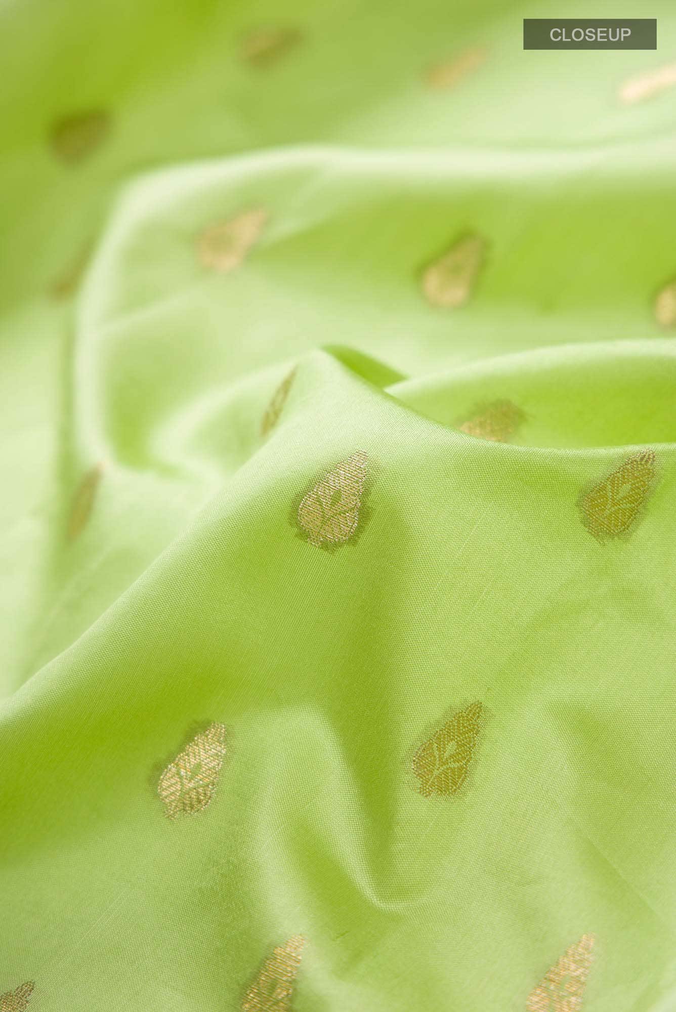 Green Banarasi Tussar Silk Saree