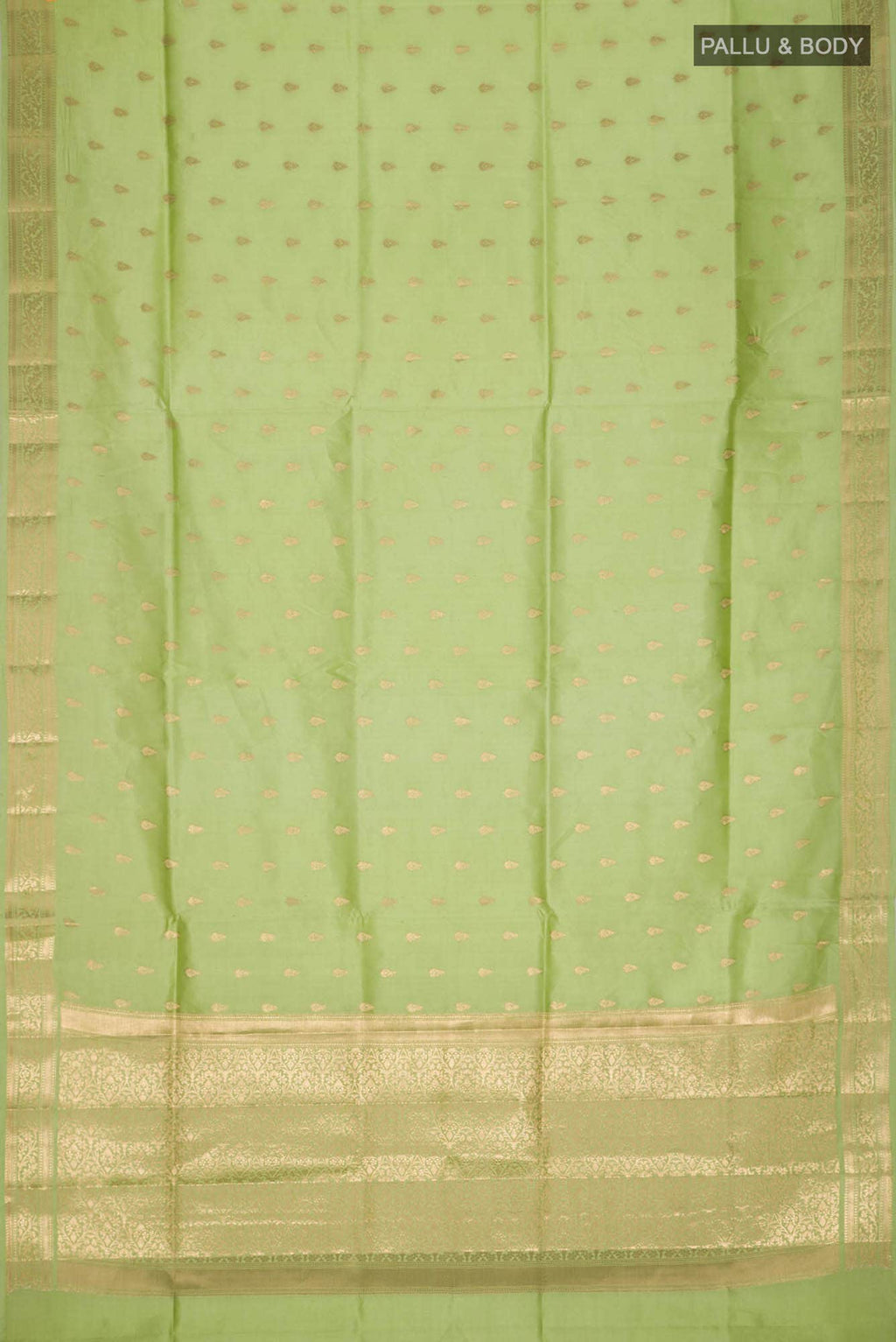 Green Banarasi Tussar Silk Saree