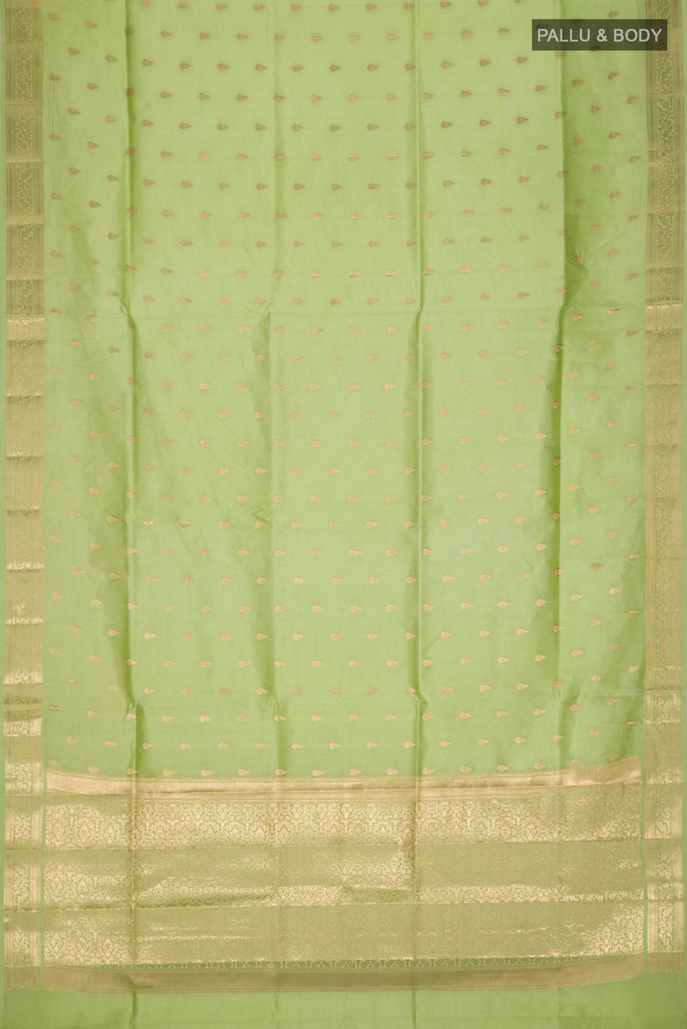Green Banarasi Tussar Silk Saree