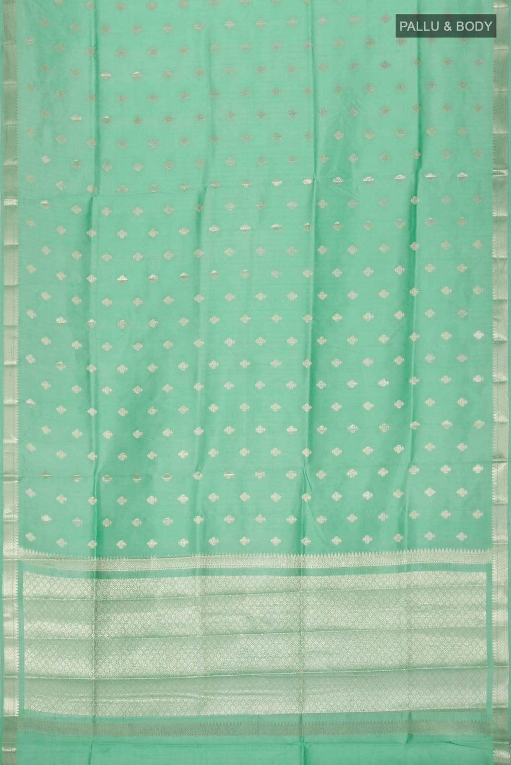 Green Banarasi Tussar Silk Saree