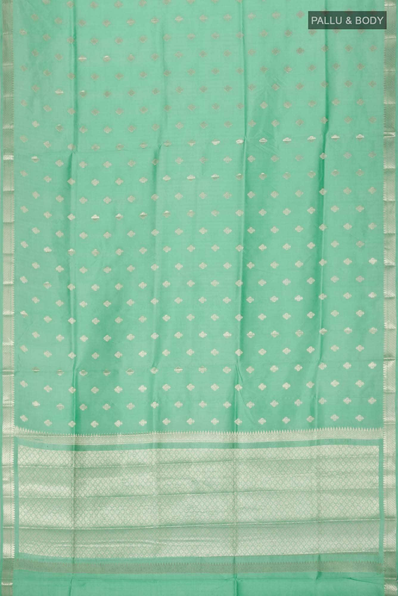 Green Banarasi Tussar Silk Saree