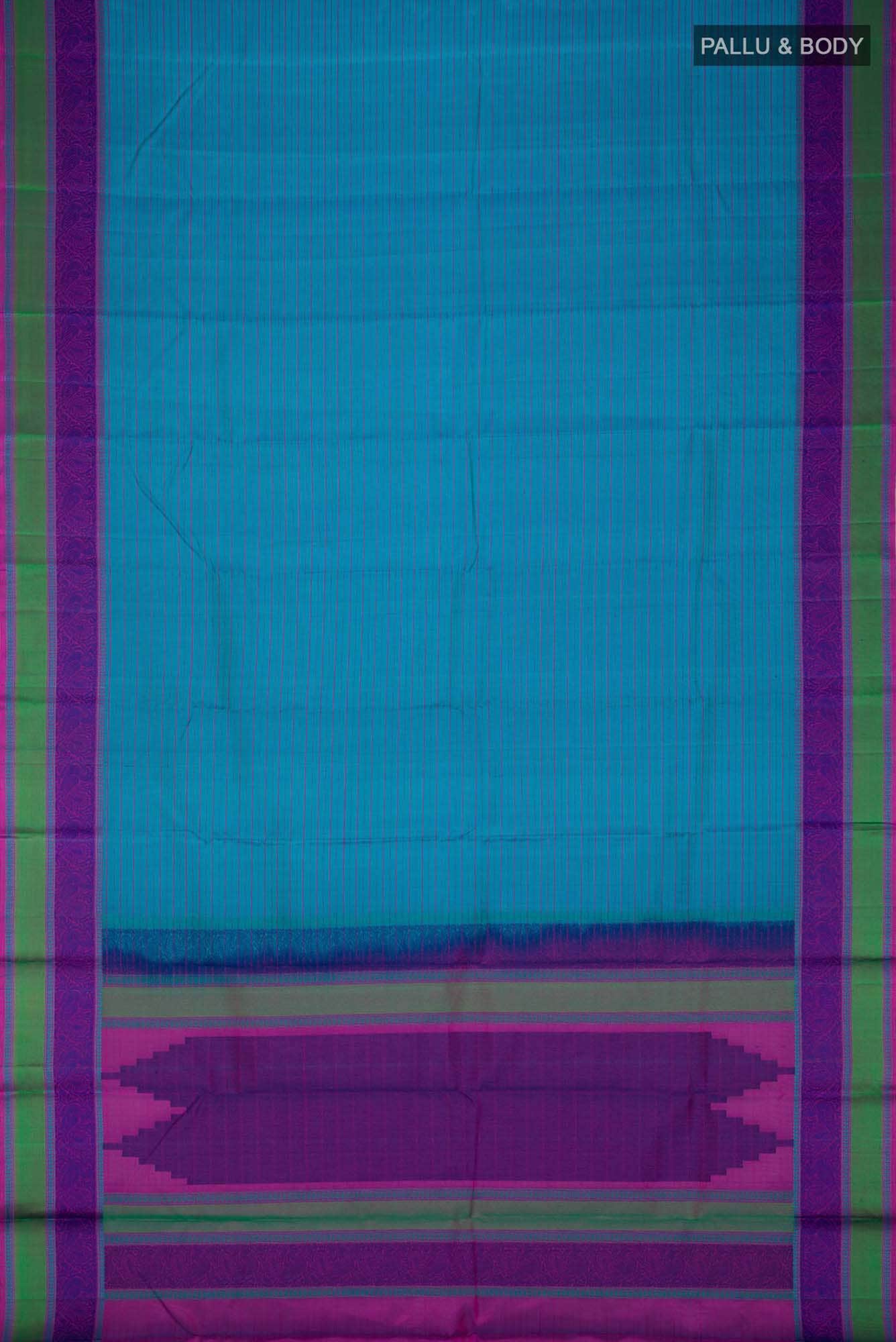 Blue Kanchipuram Silk Saree