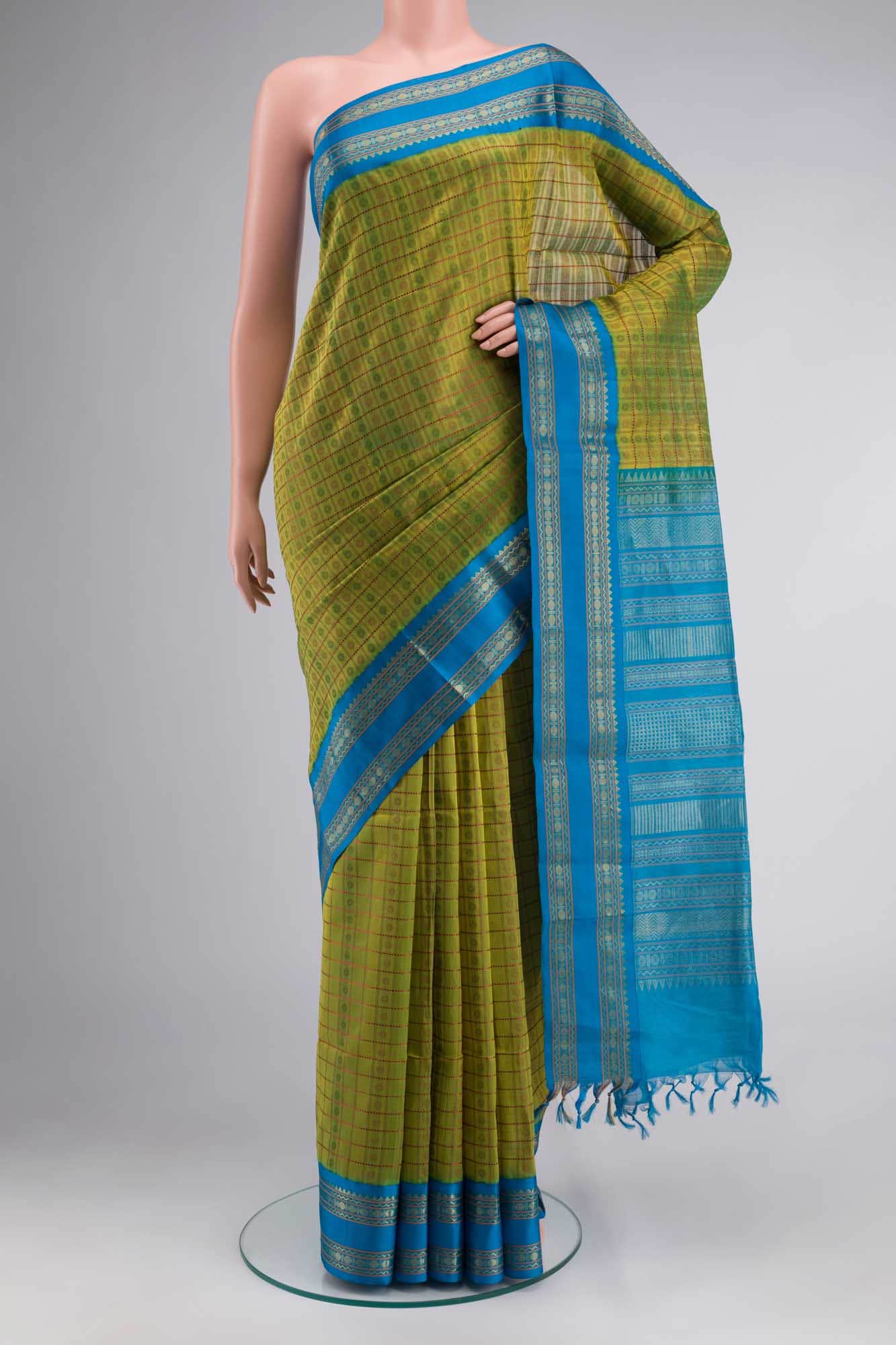 Green Coimbatore Silk Cotton Saree