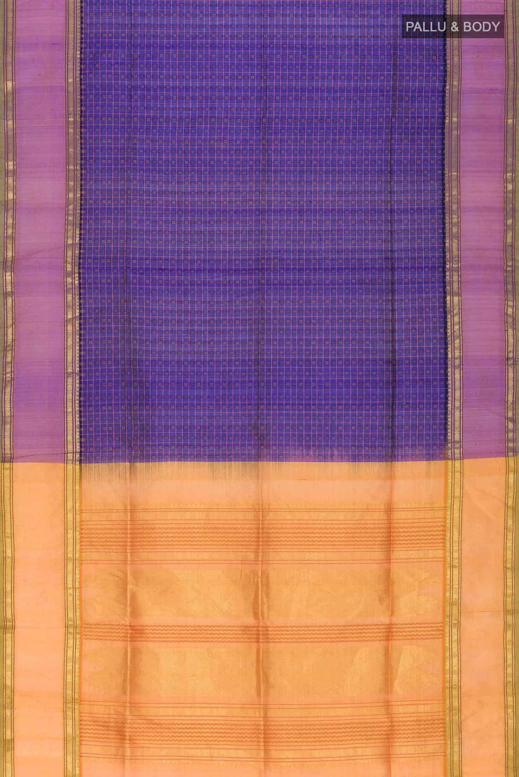 Blue Coimbatore Silk Cotton Saree