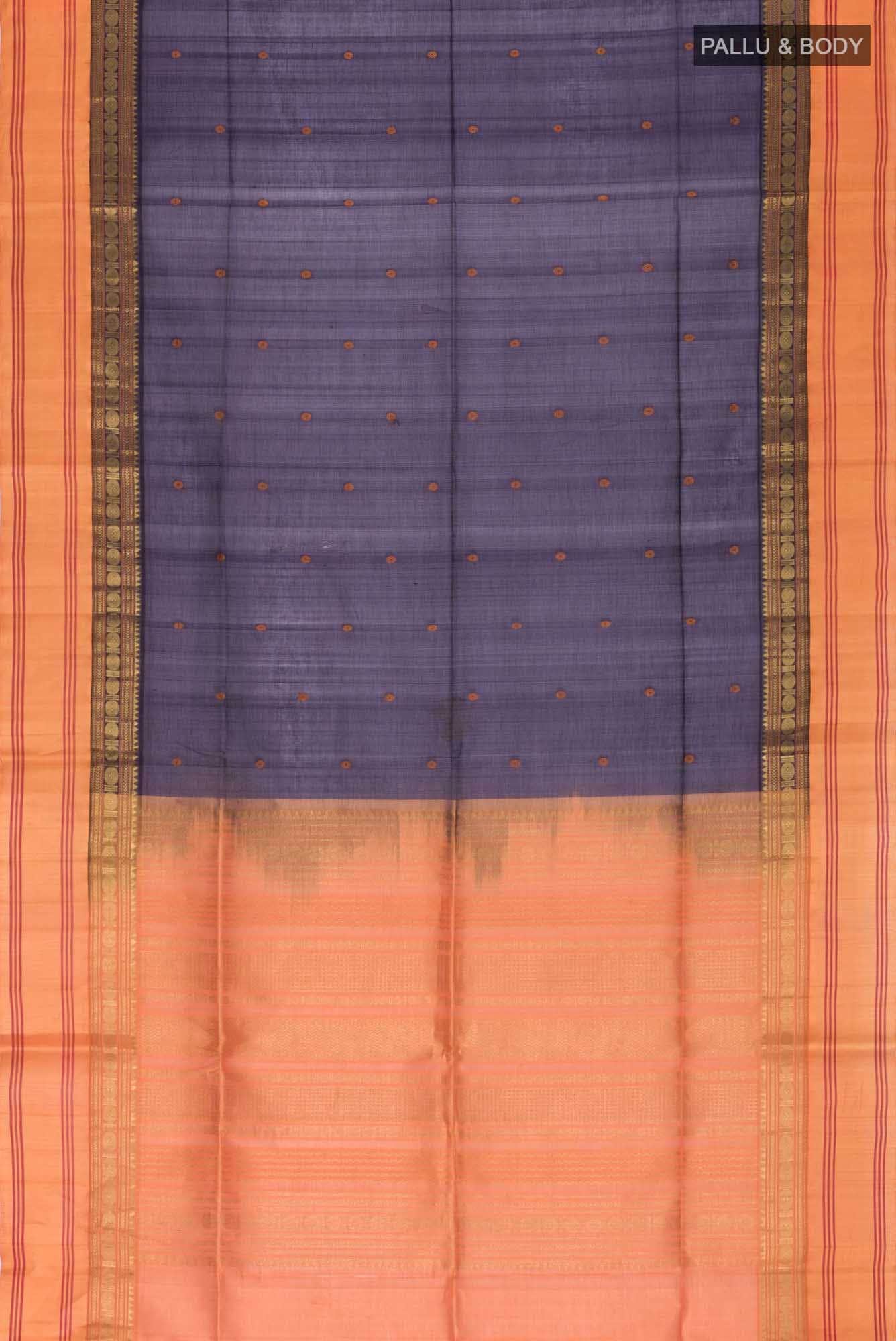 Blue Coimbatore Silk Cotton Saree