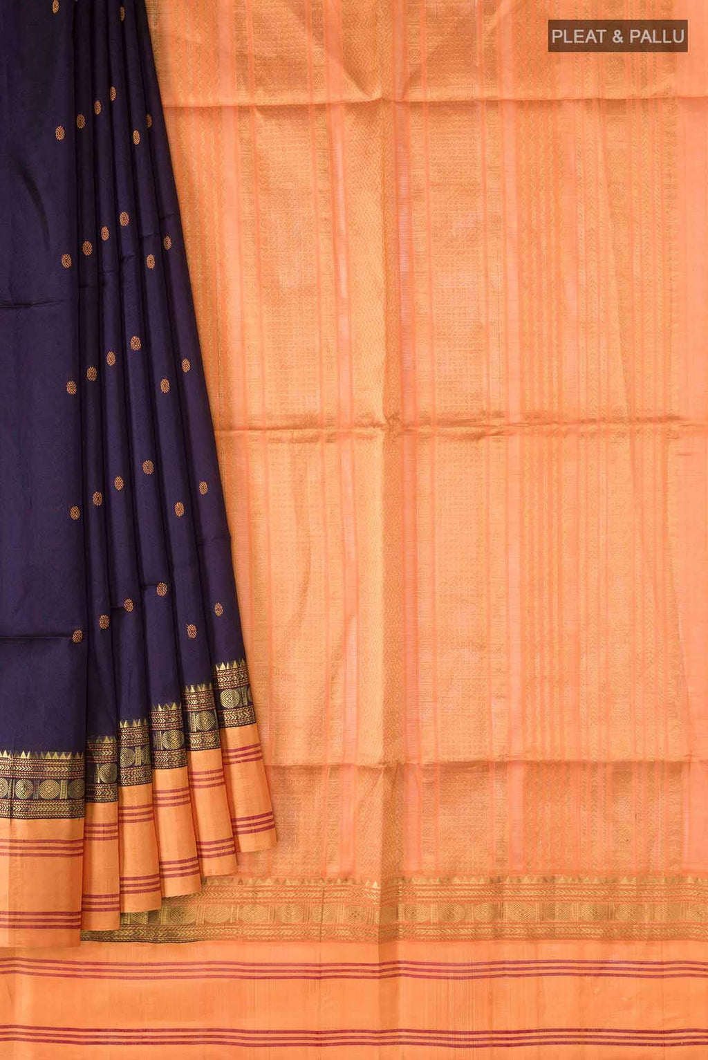 Blue Coimbatore Silk Cotton Saree