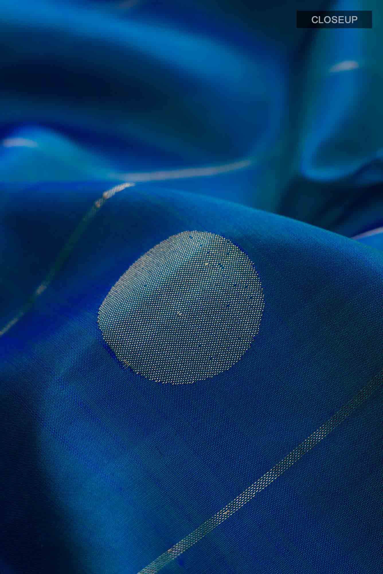 Blue Kanchipuram Silk Saree