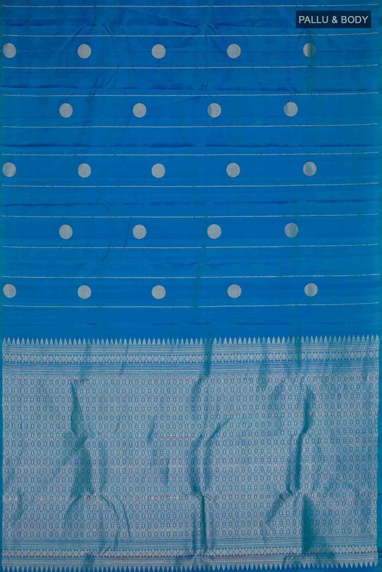 Blue Kanchipuram Silk Saree