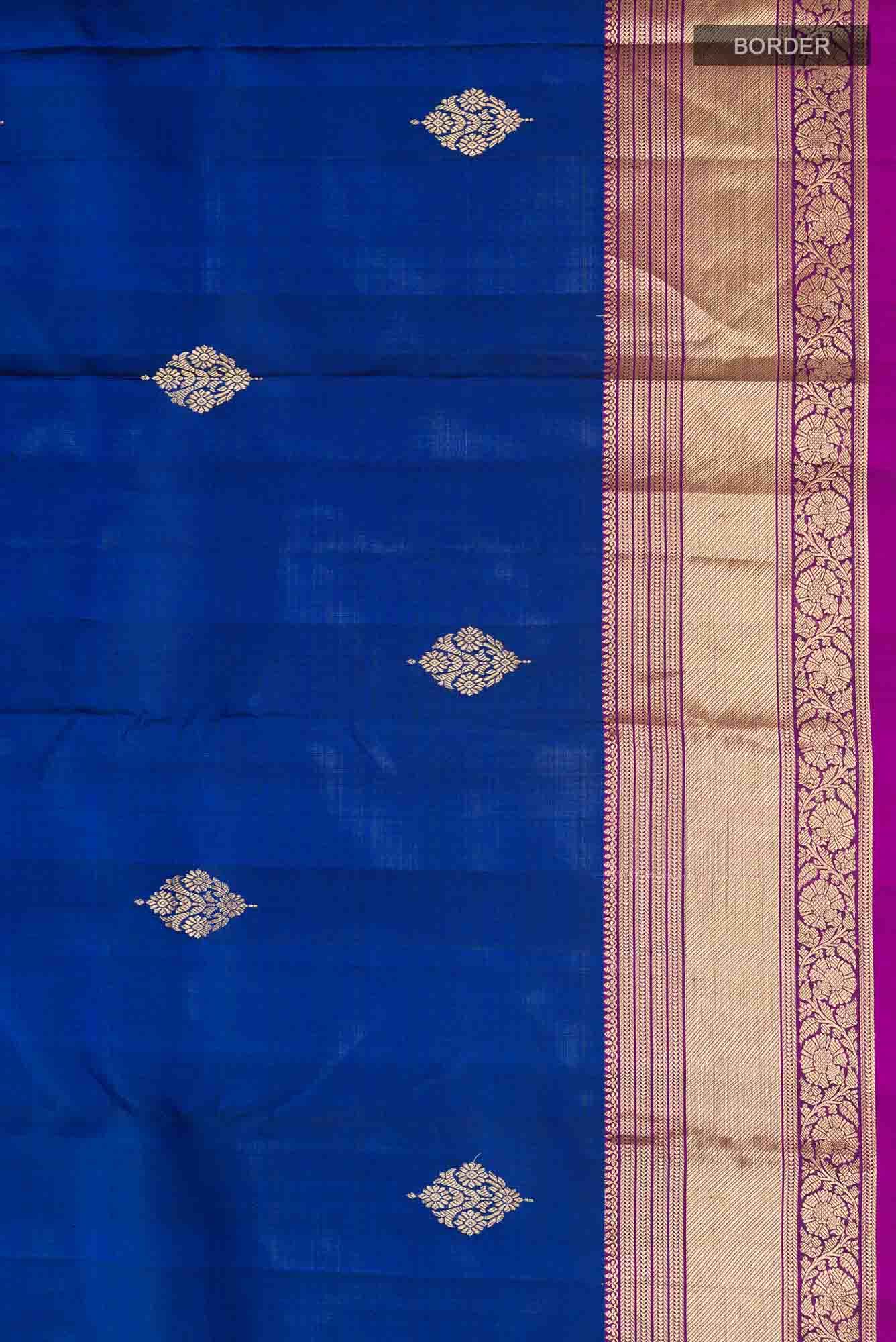 Blue Kanchipuram Silk Saree
