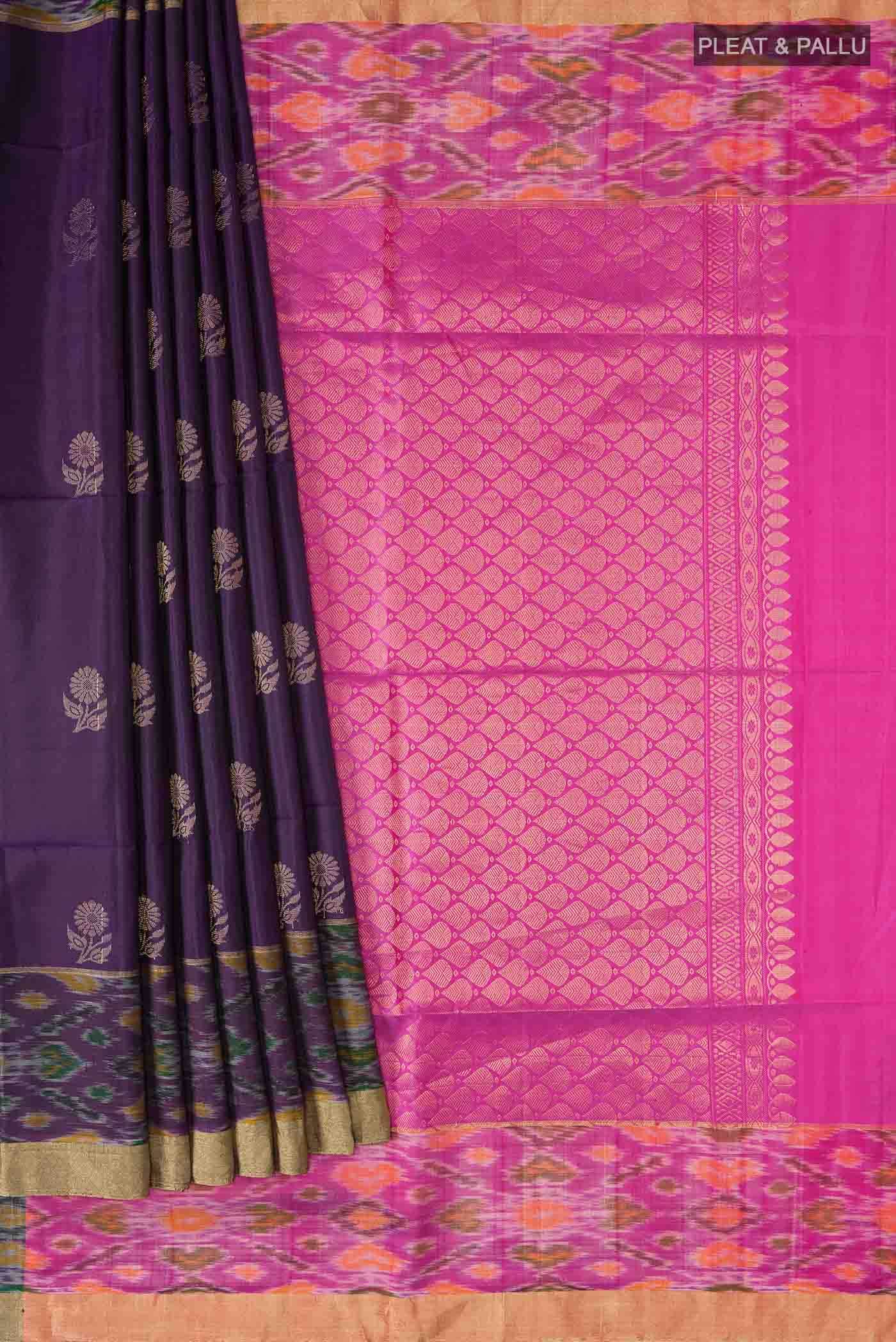 Purple Soft Silk Saree