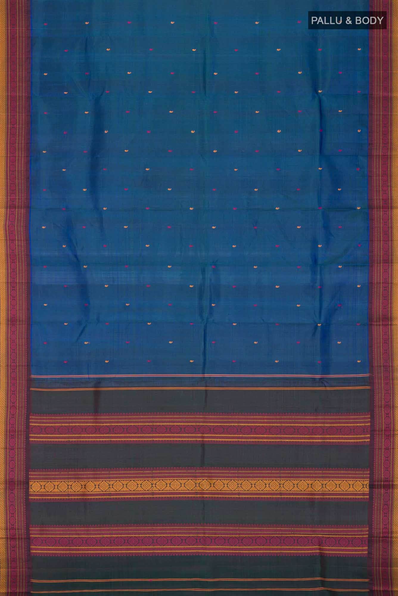 Blue Kanchipuram Silk Saree