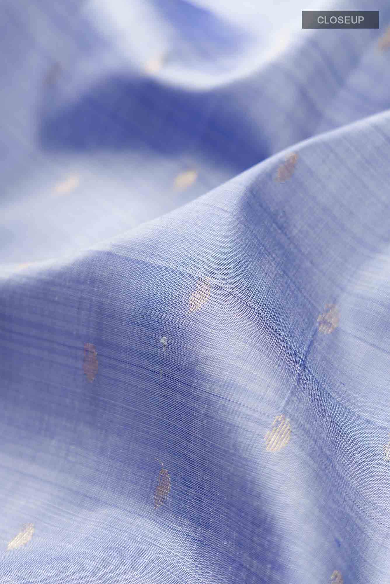 Blue Kanchipuram Silk Saree