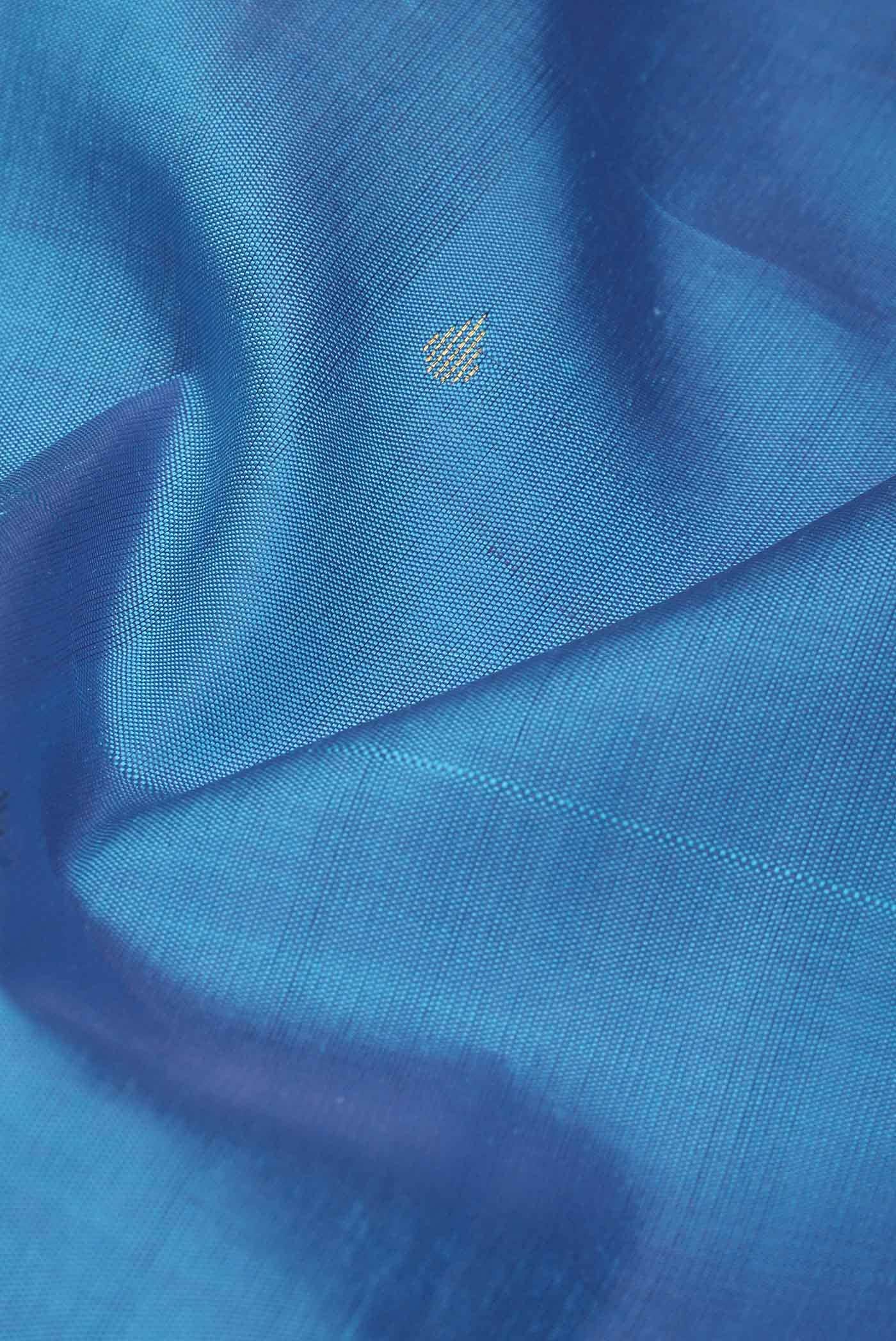 Blue Kanchipuram Silk Saree