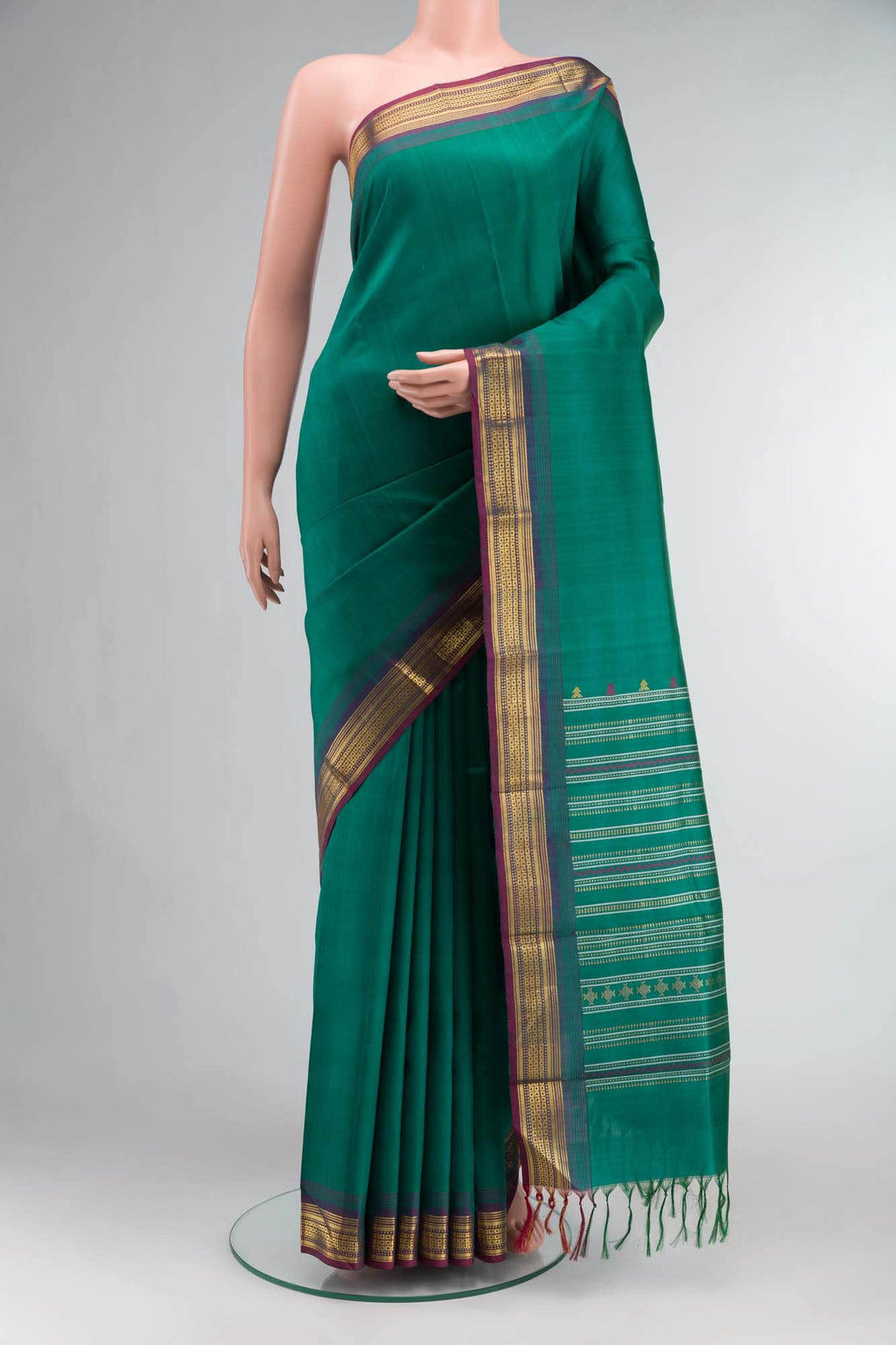 Green Kanchipuram Silk Saree