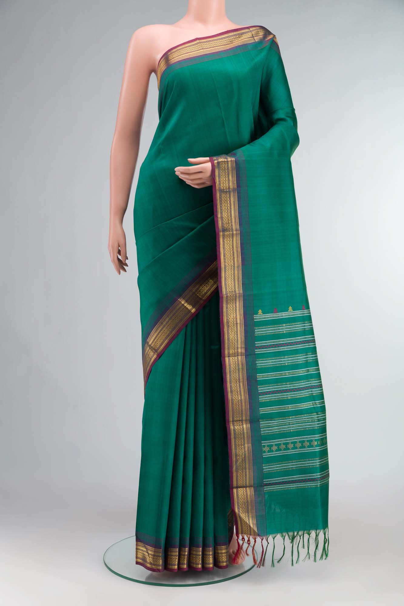 Green Kanchipuram Silk Saree