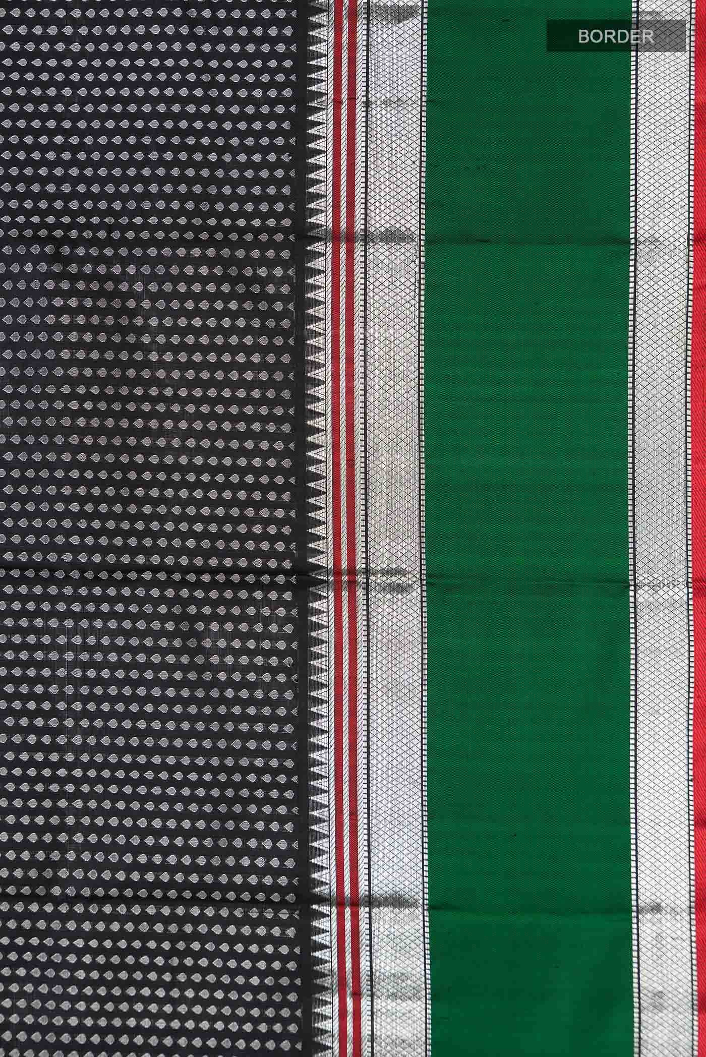Black Kanchipuram Silk Saree