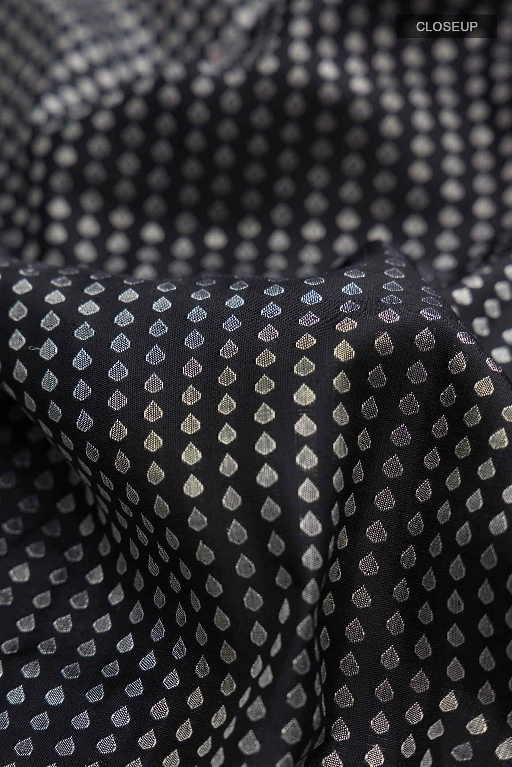 Black Kanchipuram Silk Saree