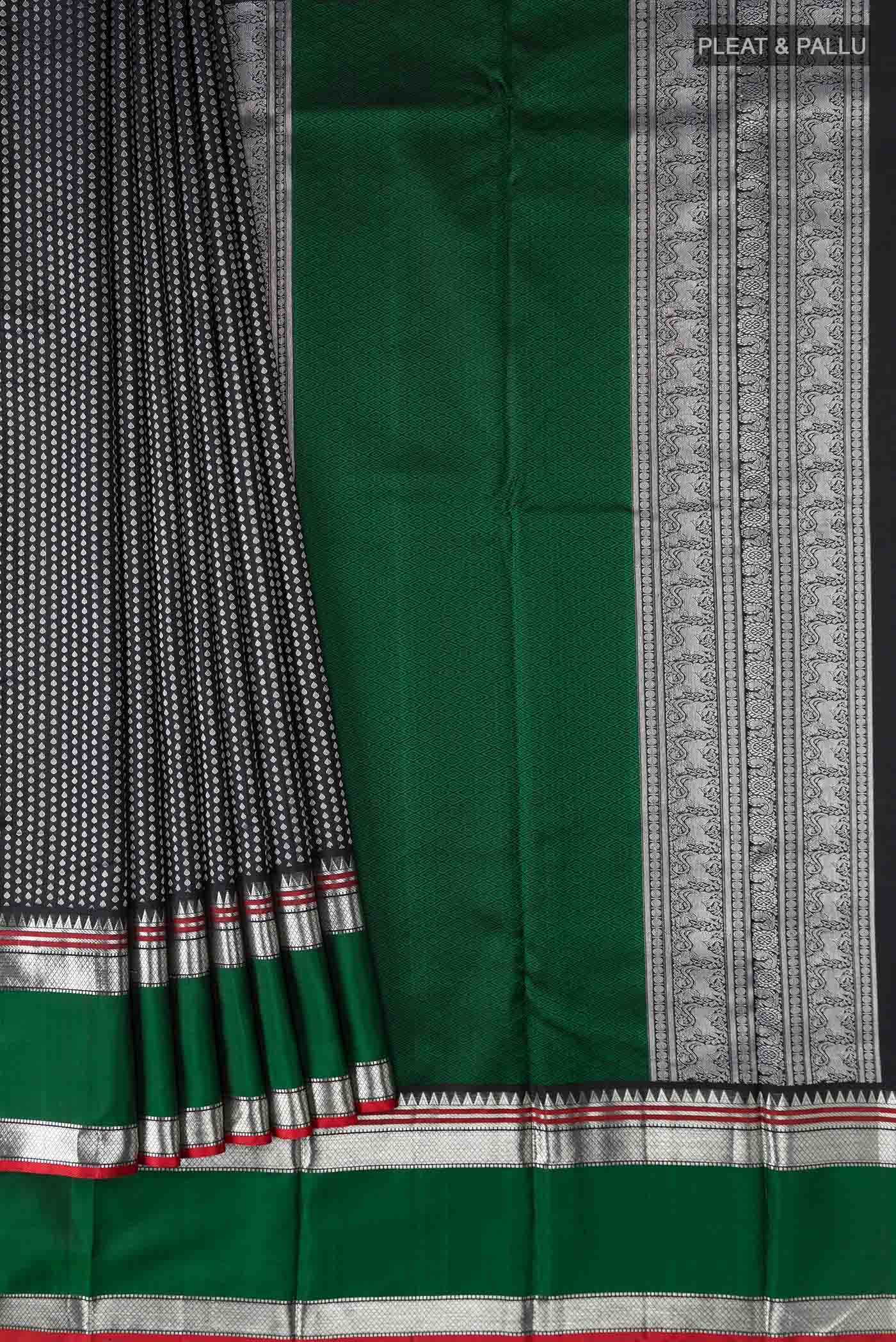 Black Kanchipuram Silk Saree