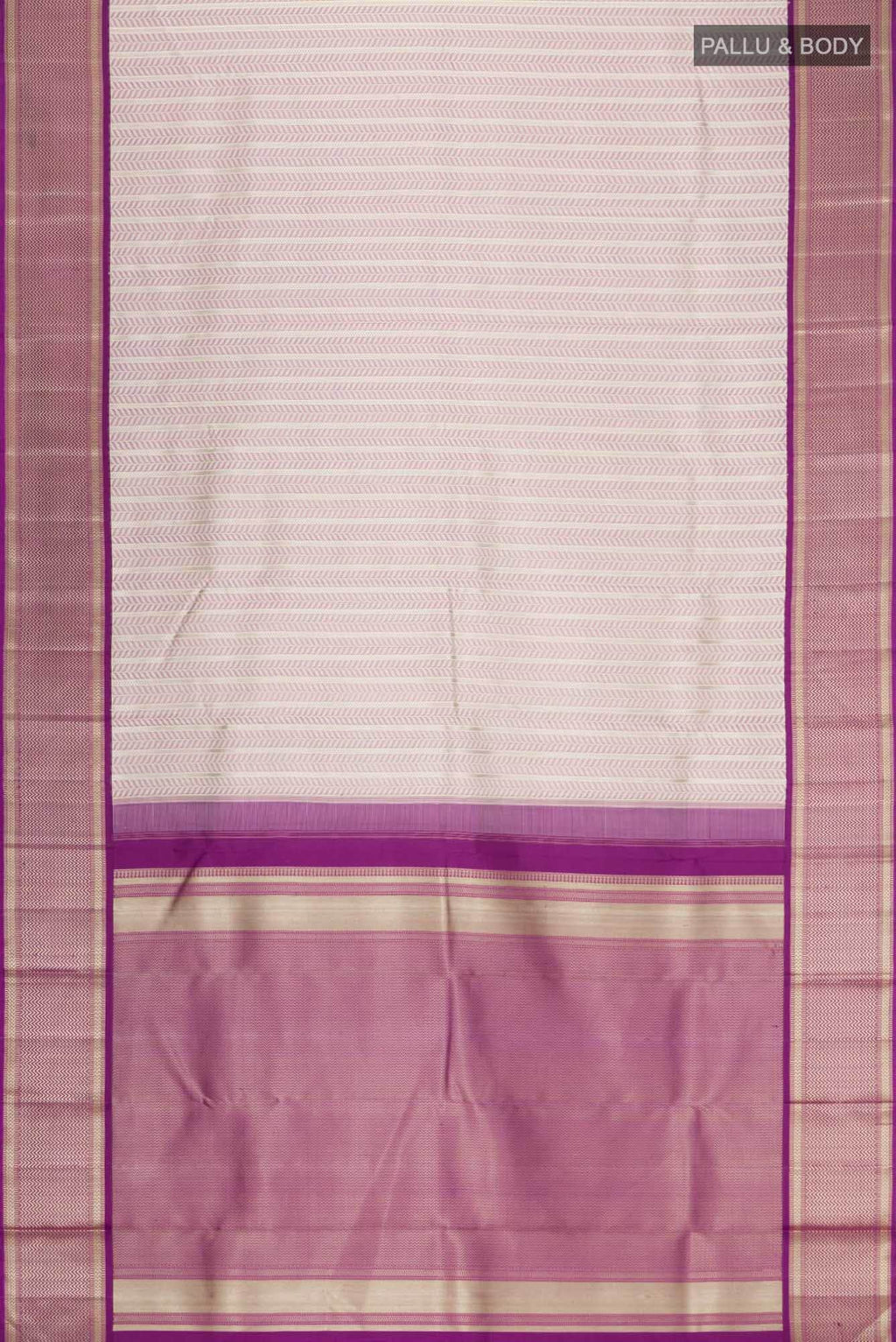 Beige Kanchipuram Silk Saree