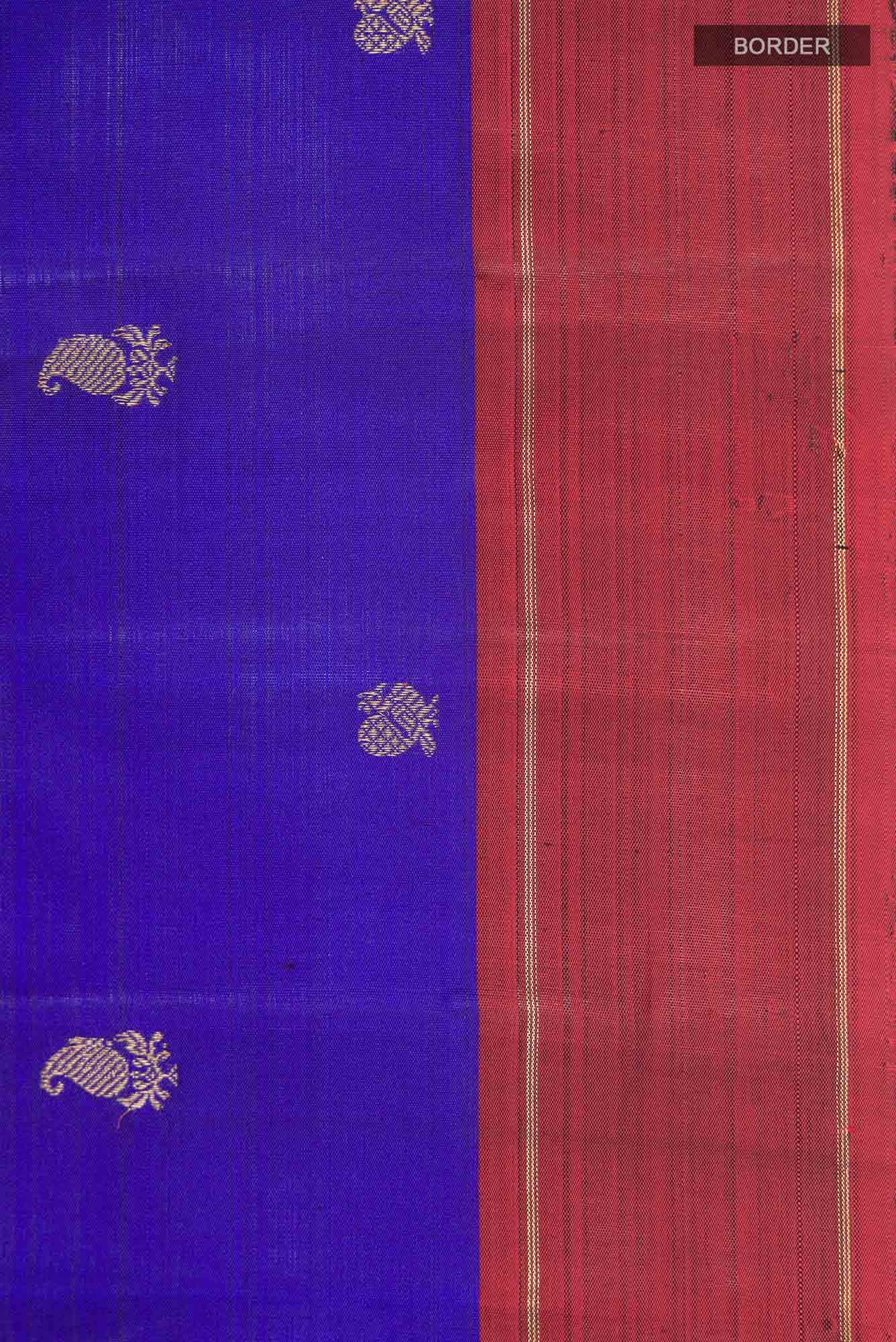 Blue Kanchipuram Silk Saree