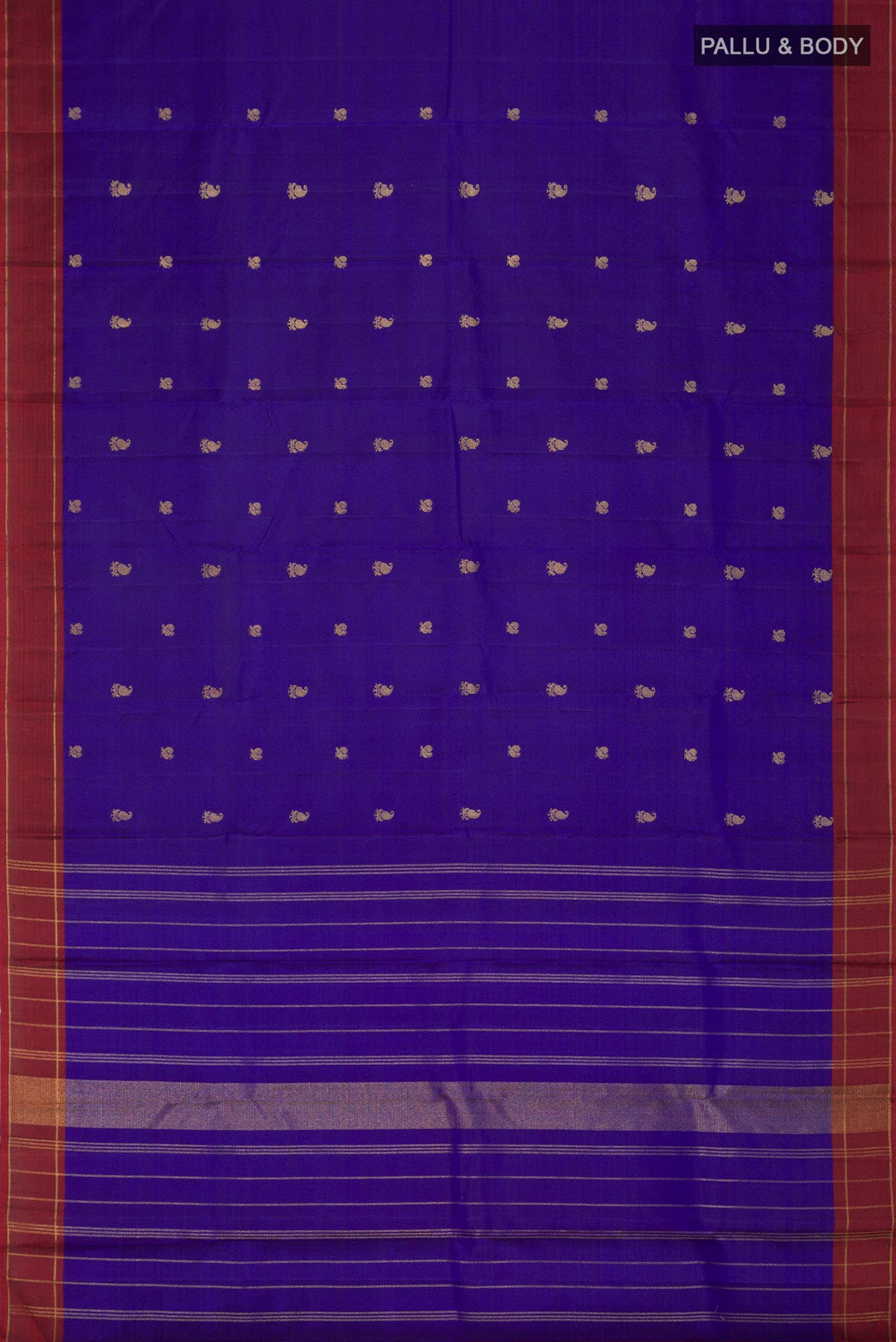 Blue Kanchipuram Silk Saree