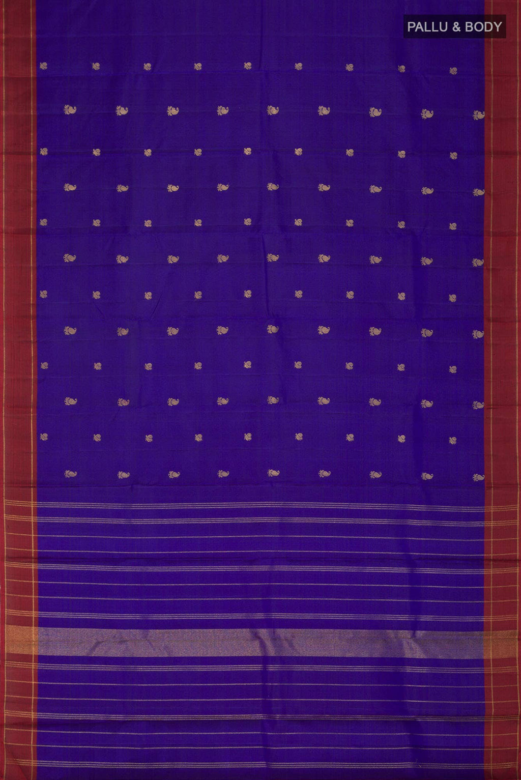 Blue Kanchipuram Silk Saree