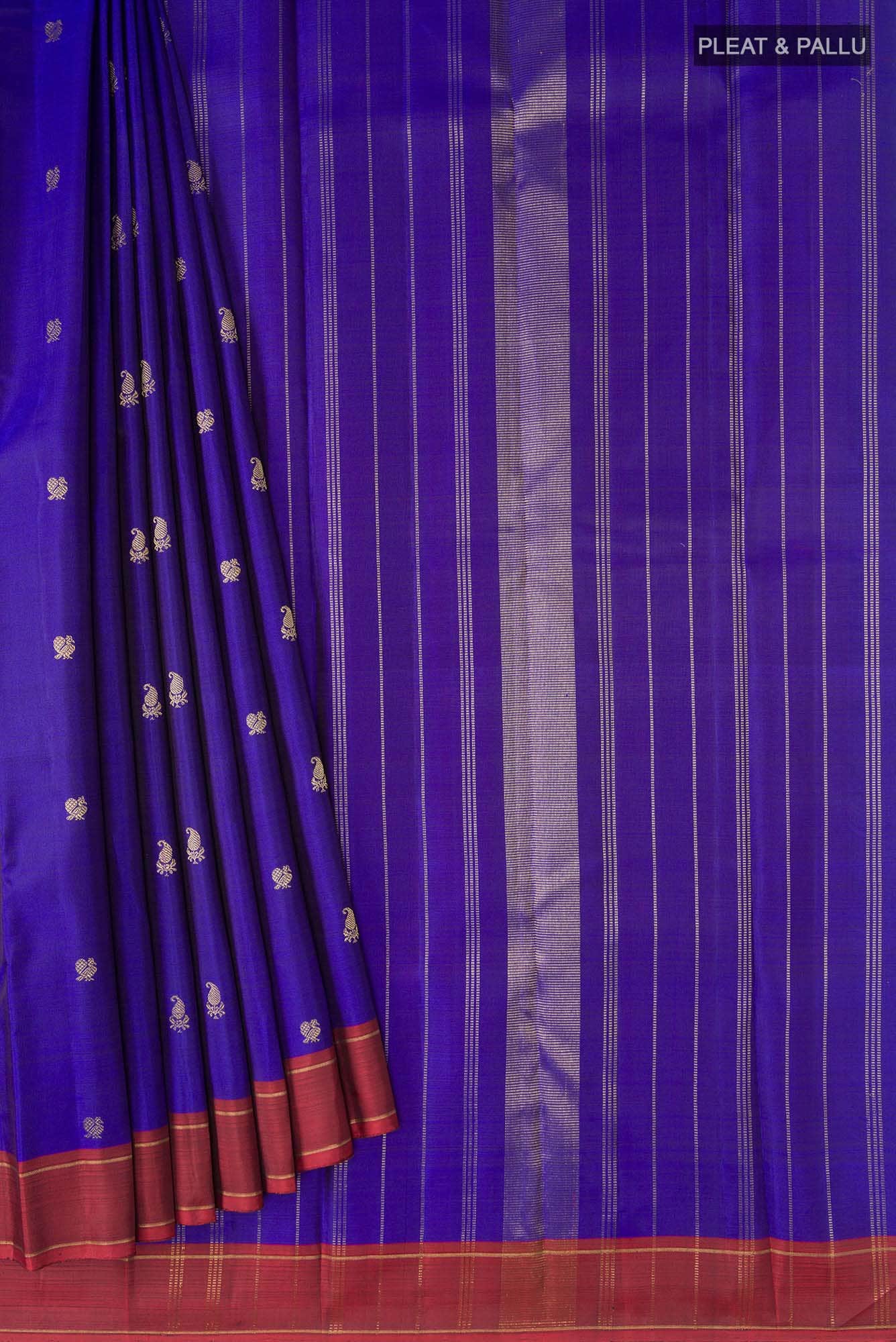Blue Kanchipuram Silk Saree