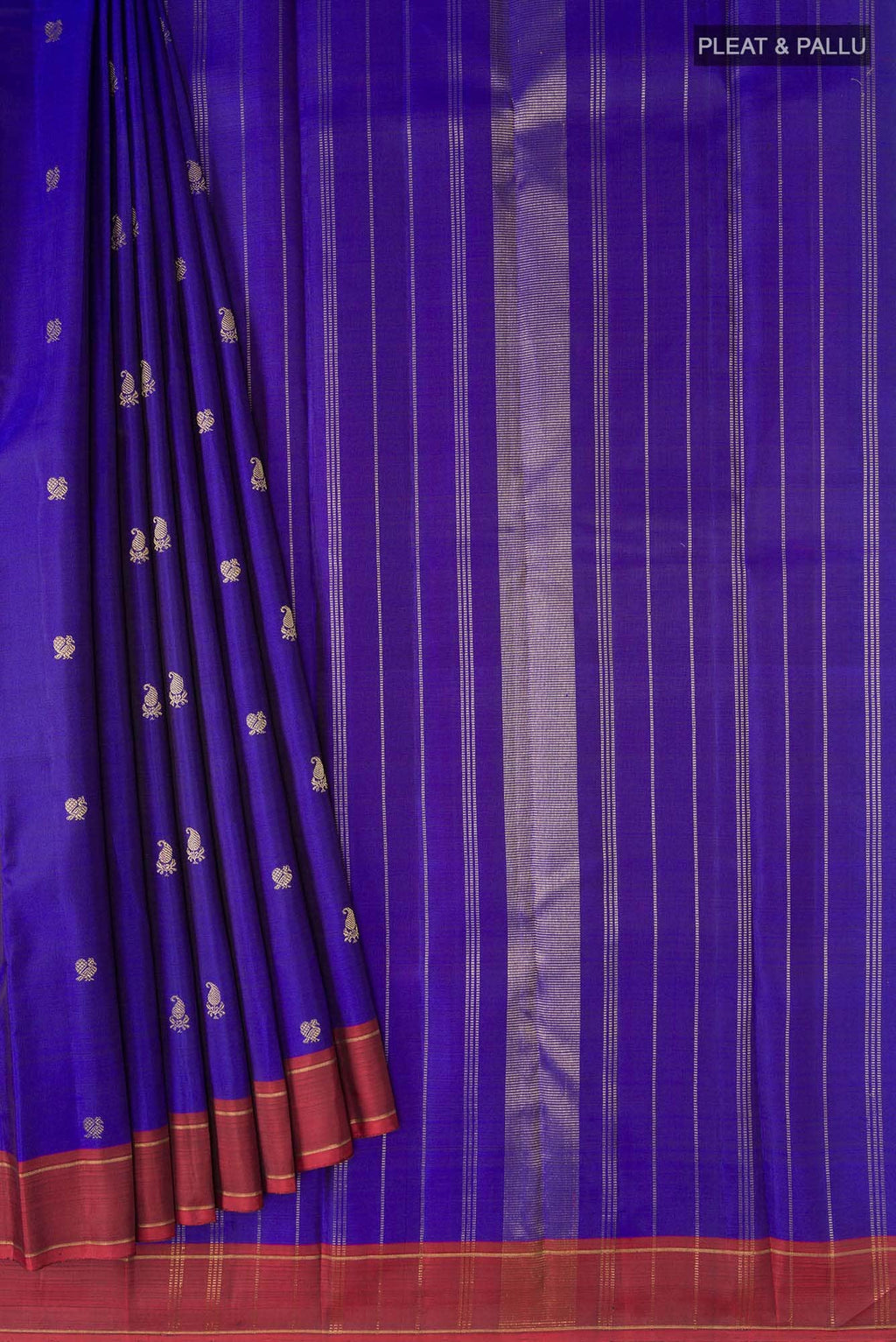 Blue Kanchipuram Silk Saree