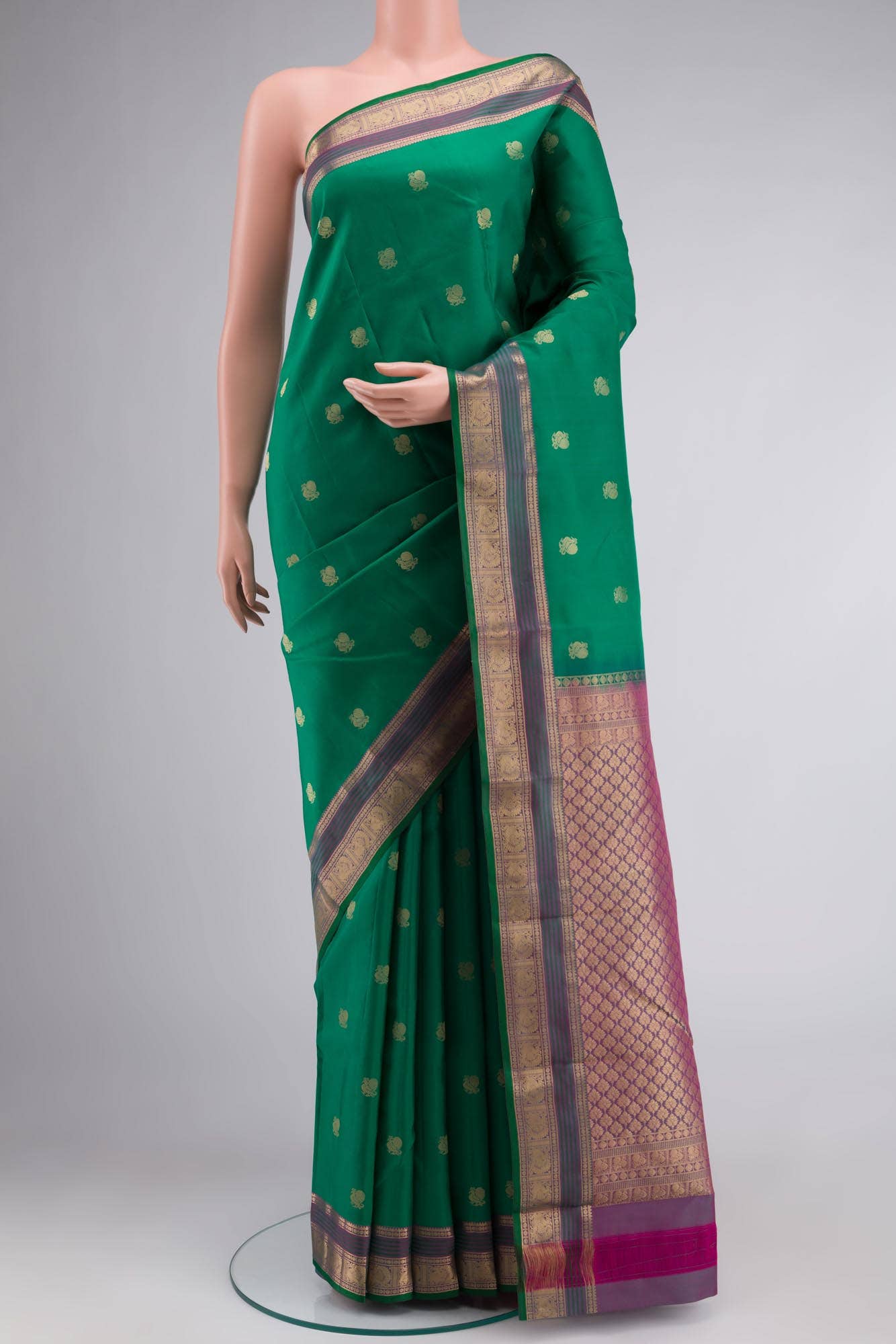 Green Kanchipuram Silk Saree