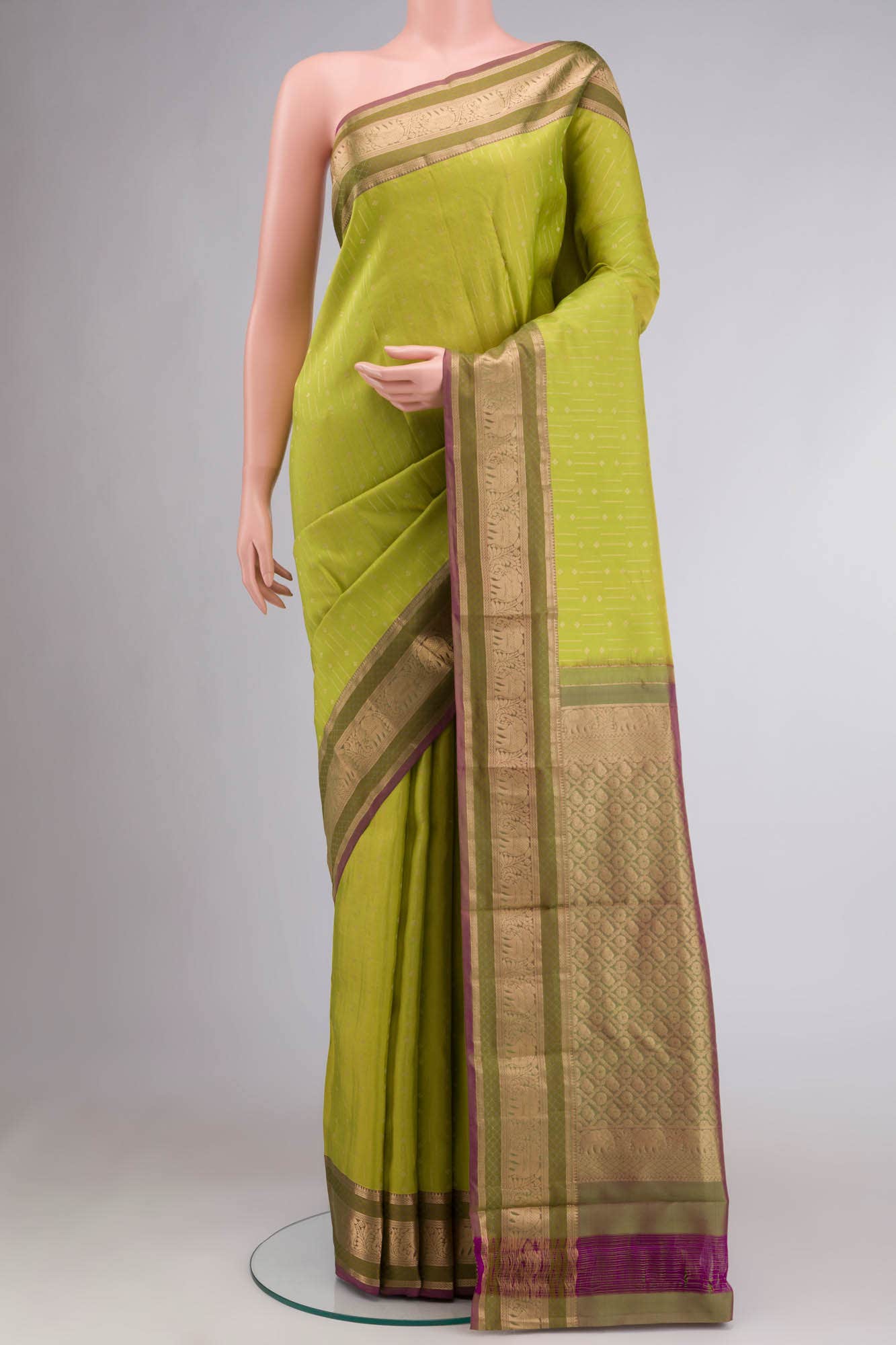 Green Kanchipuram Silk Saree