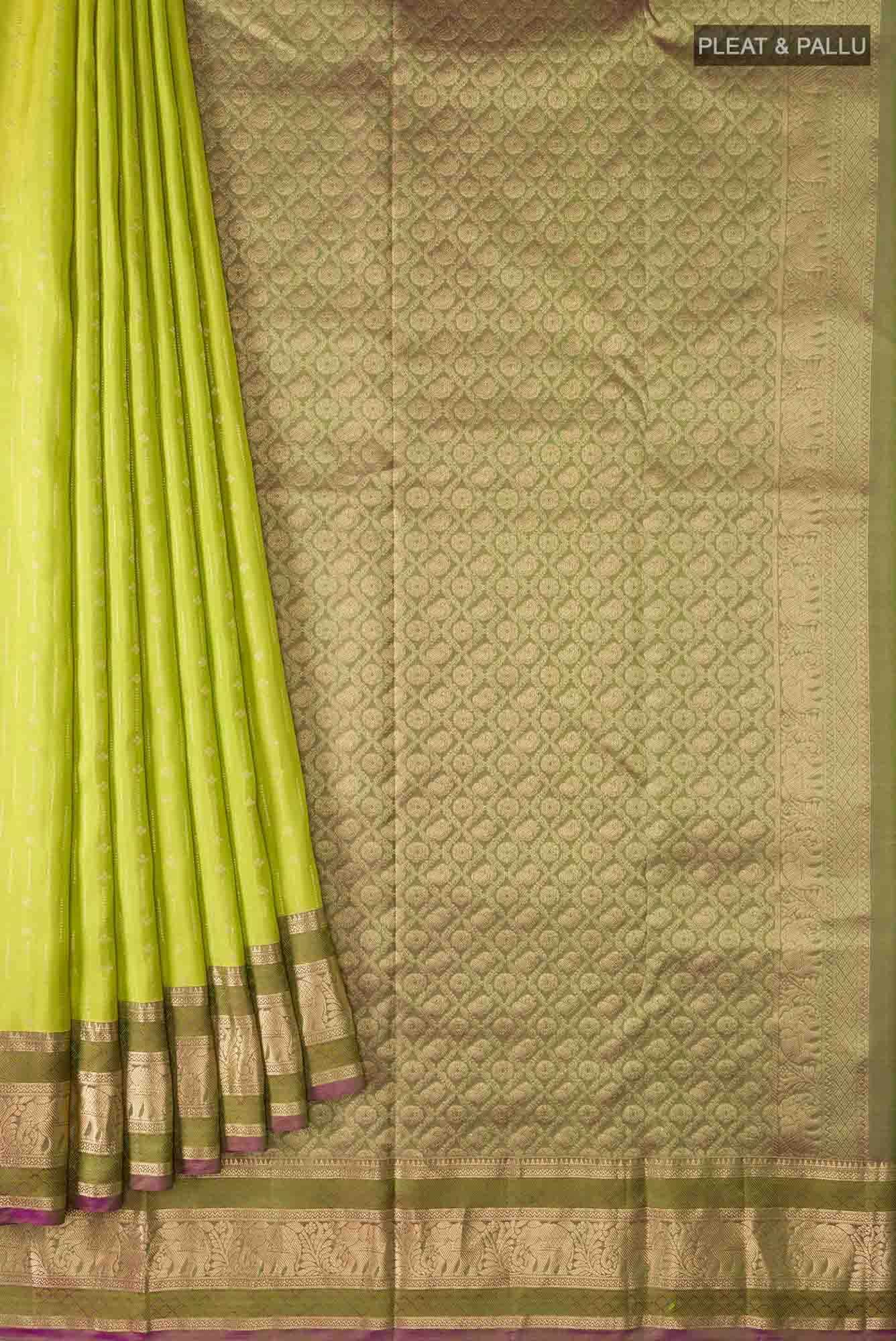 Green Kanchipuram Silk Saree