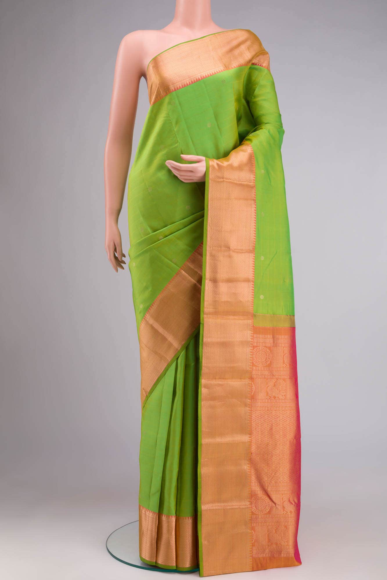 Green Kanchipuram Silk Saree