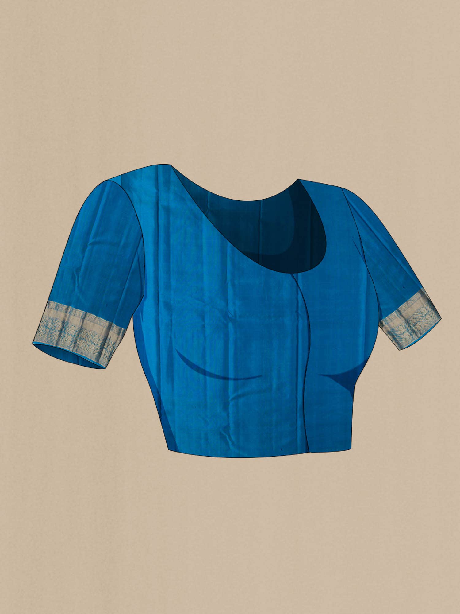 Blue Kanchipuram Silk Saree
